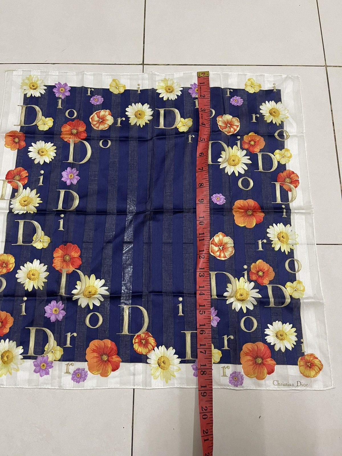 Christian Dior Monsieur × Dior CHRISTIAN DIOR Silky Scarf Handkerchief Pocket Square Size ONE SIZE - 6 Thumbnail