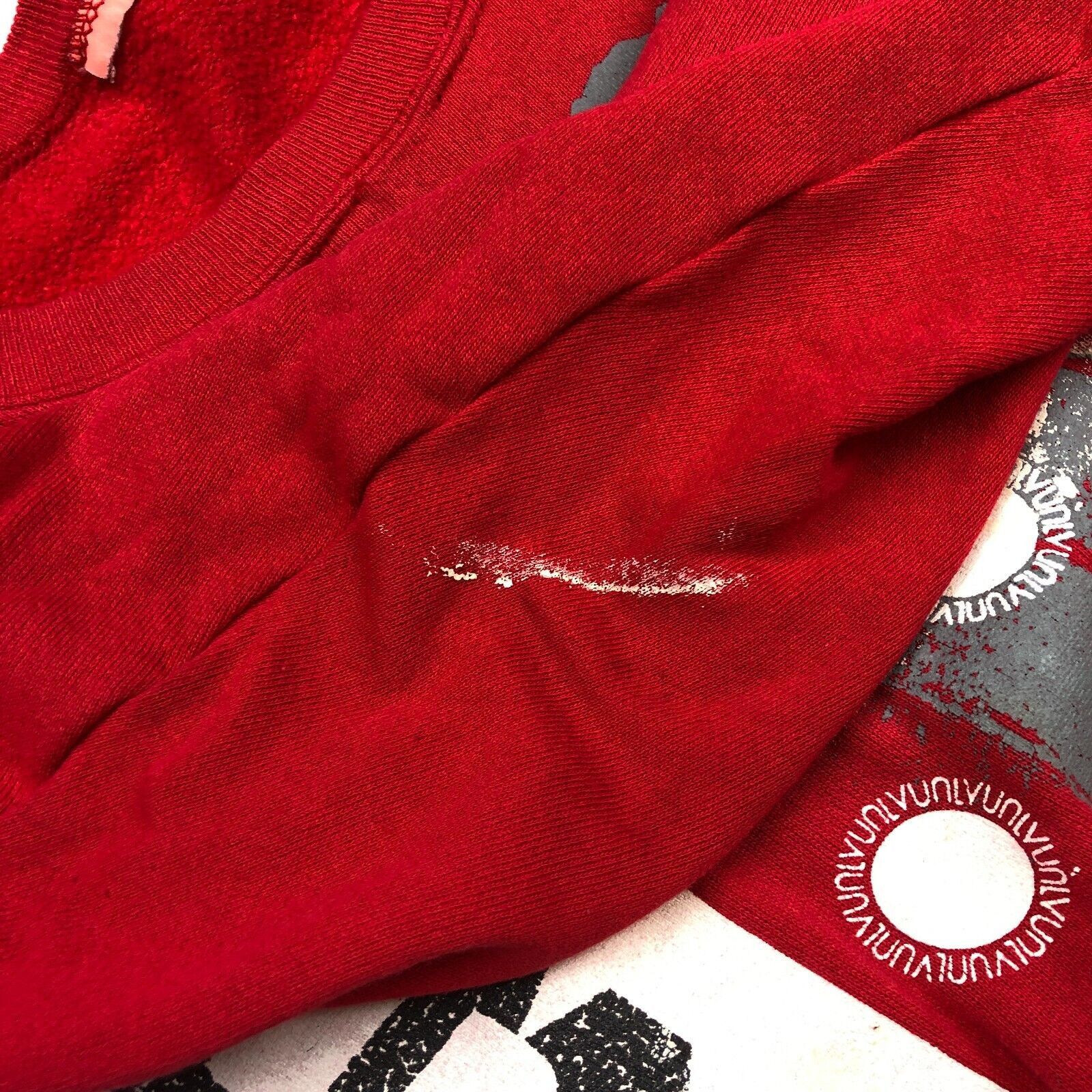 Vintage UNLV Las Vegas Rebels Stamp Logo Red Sweater Size Large L Size US L / EU 52-54 / 3 - 6 Thumbnail