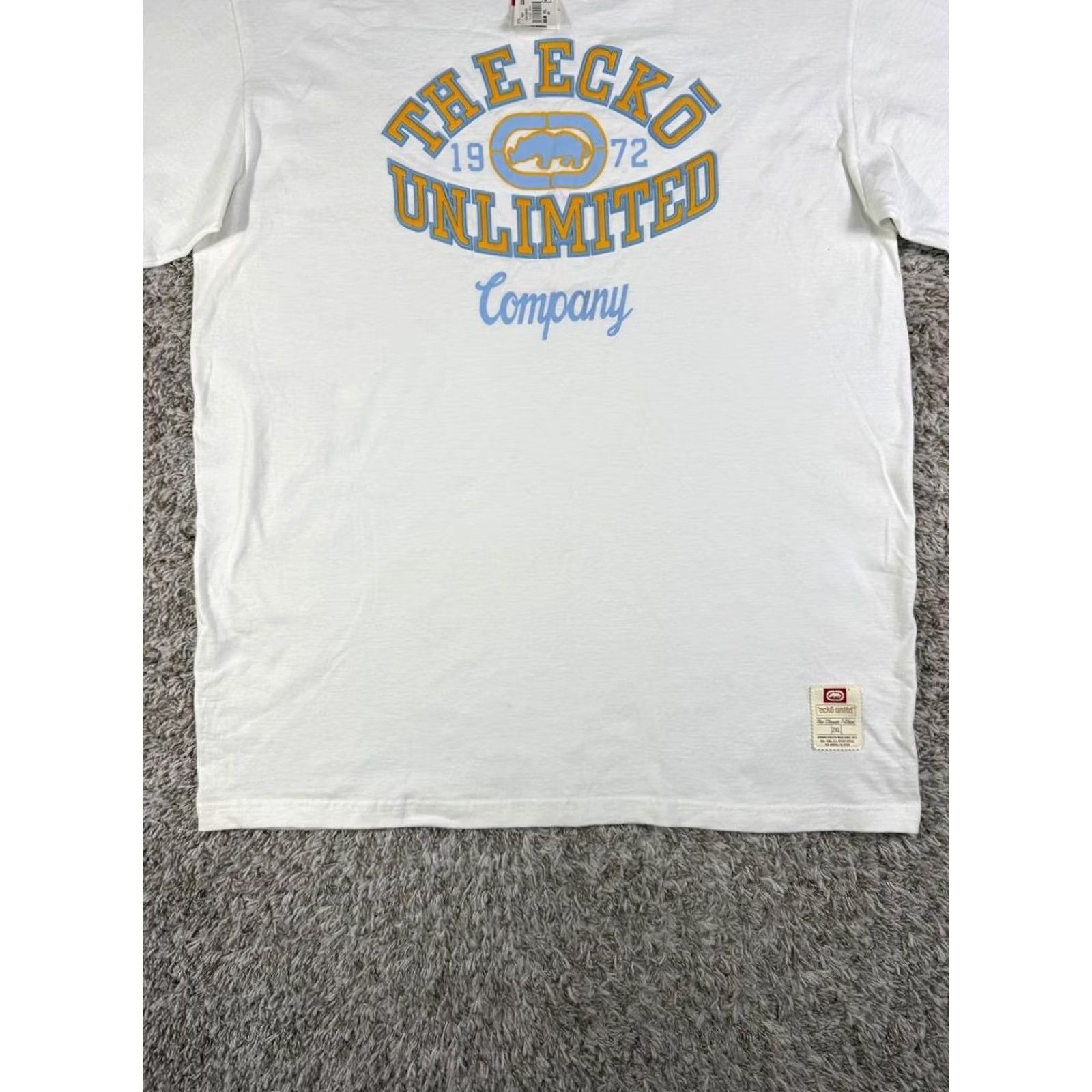 Ecko Unltd. VINTAGE Ecko Unltd. T-Shirt White 2XL Crew Neck Short Sleeve Hip Hop Skate Logo Mens Size US XXL / EU 58 / 5 - 3 Thumbnail