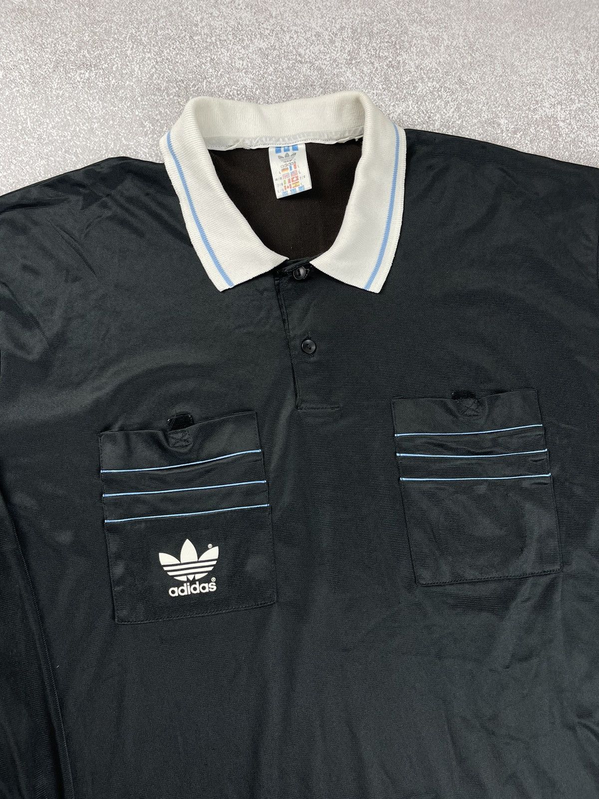 Adidas × Vintage Vintage Adidas Soccer Referee Longsleeve Jersey Size L Size US L / EU 52-54 / 3 - 4 Thumbnail
