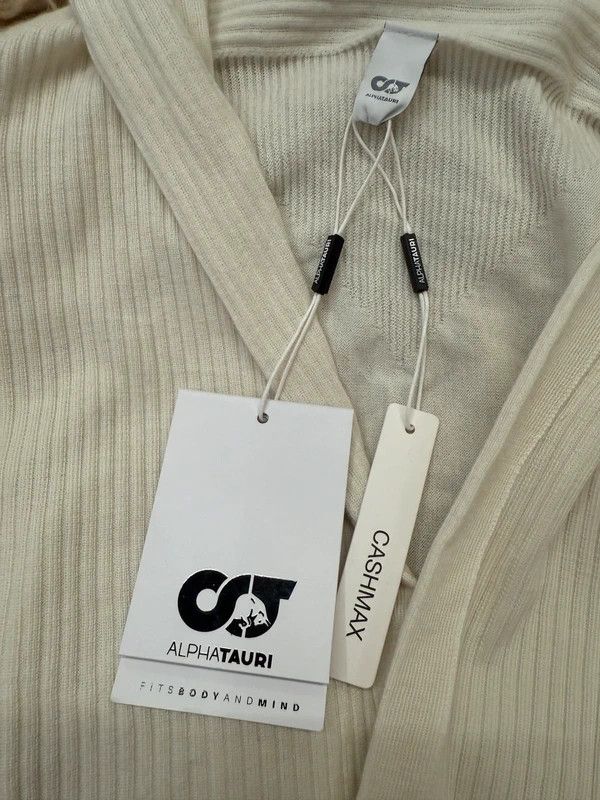 Other Cream Cashmire Ribbed Open-Front Cardigan AlphaTauri Size S / US 4 / IT 40 - 3 Thumbnail