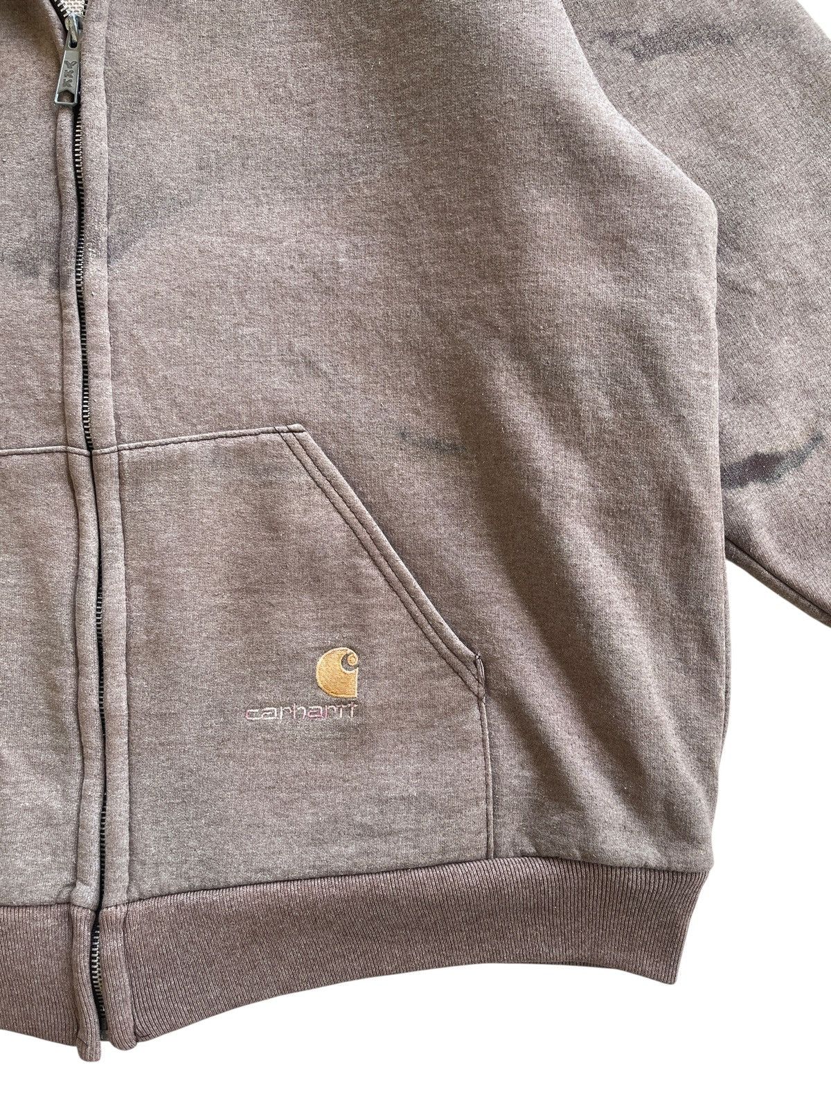 Carhartt Vintage Carhartt Zip Up Hooded Sunfaded Dyed Size US XXL / EU 58 / 5 - 11 Thumbnail