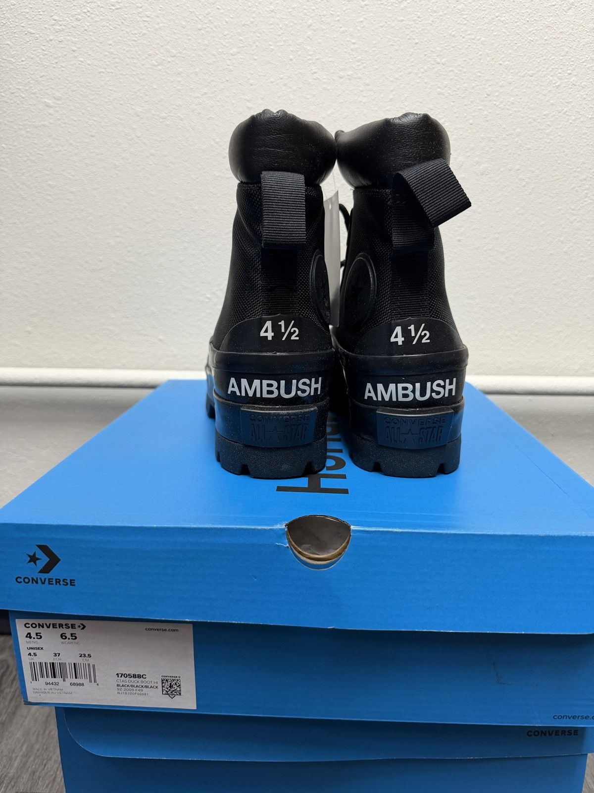 Ambush Design × Converse Converse x Ambush CTAS Duck Boot Black Canvas Womens Size US 6.5 / IT 36.5 - 4 Thumbnail