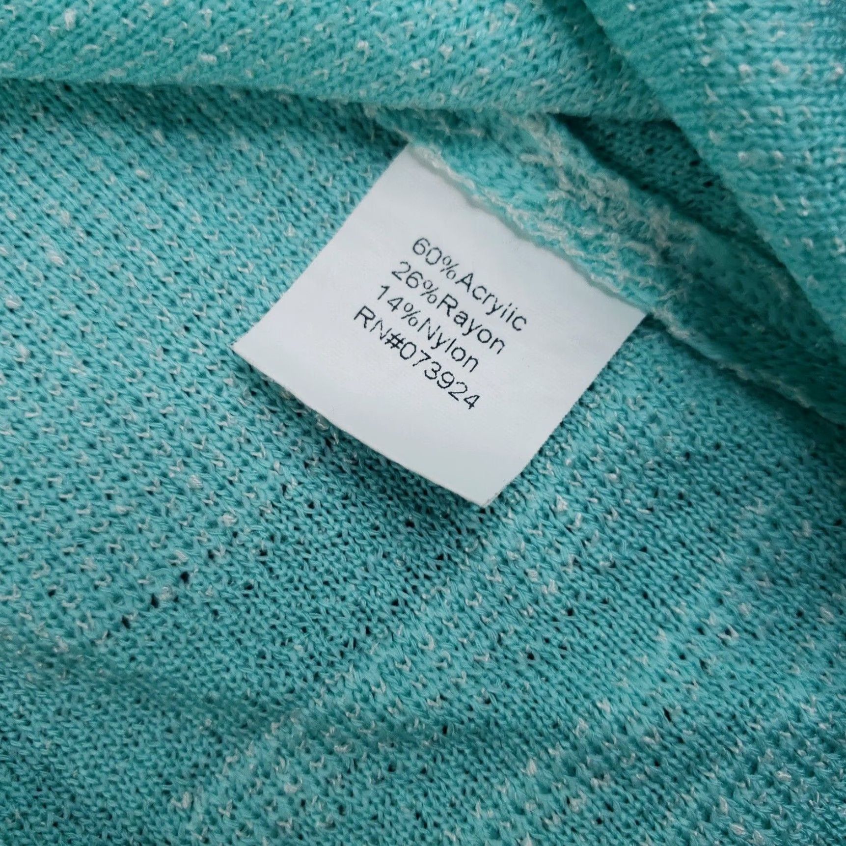 Vintage Womens Blue Sweater Large Extra Large Ming Wang Cardigan Size L / US 10 / IT 46 - 6 Thumbnail
