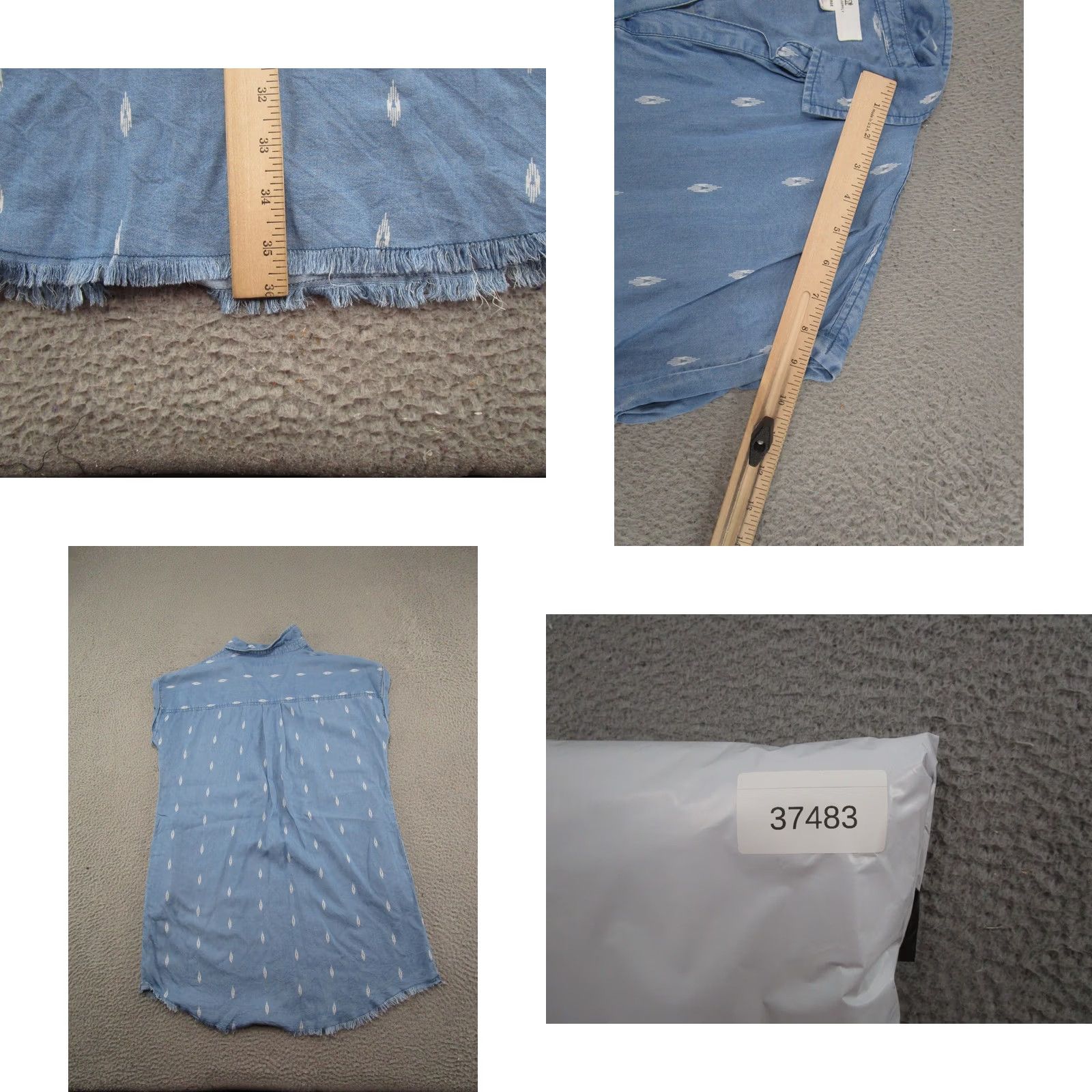 Vintage Thread Supply Lyocell Tencel Cap Sleeve Dress Womens Size L Pockets Blue Size L / US 10 / IT 46 - 8 Thumbnail