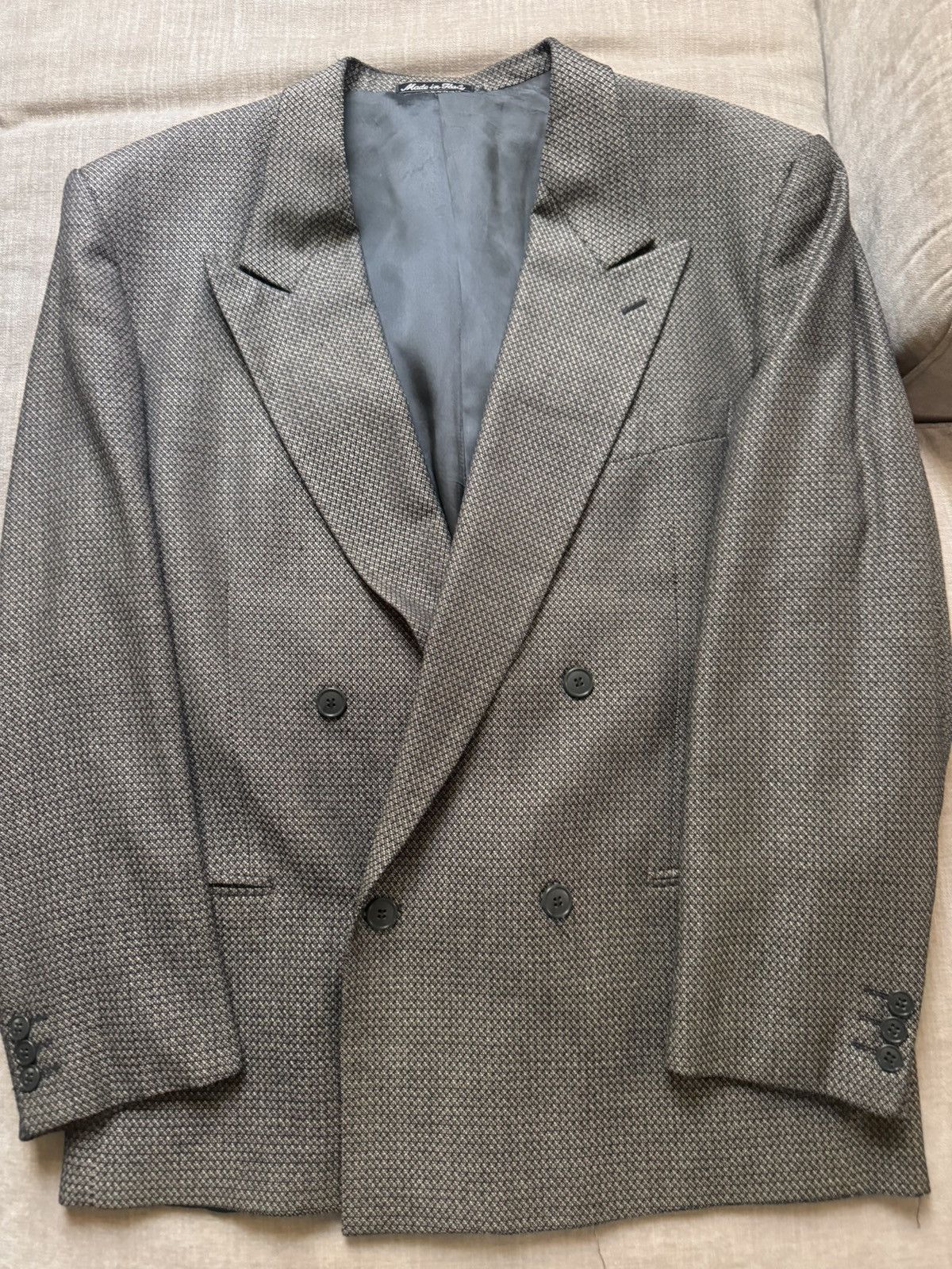 Giorgio Armani Le Collezioni Peak Lapel DB Wool Jacket