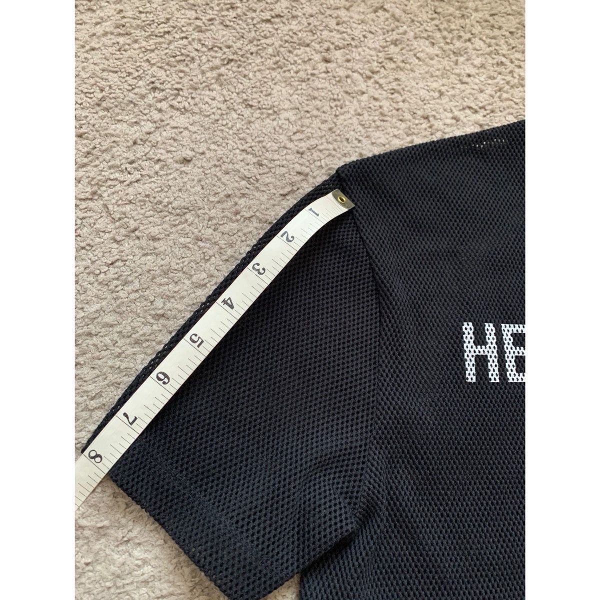 Helmut Lang HELMUT LANG BLACK LOGO MESH TOP Size US M / EU 48-50 / 2 - 18 Thumbnail