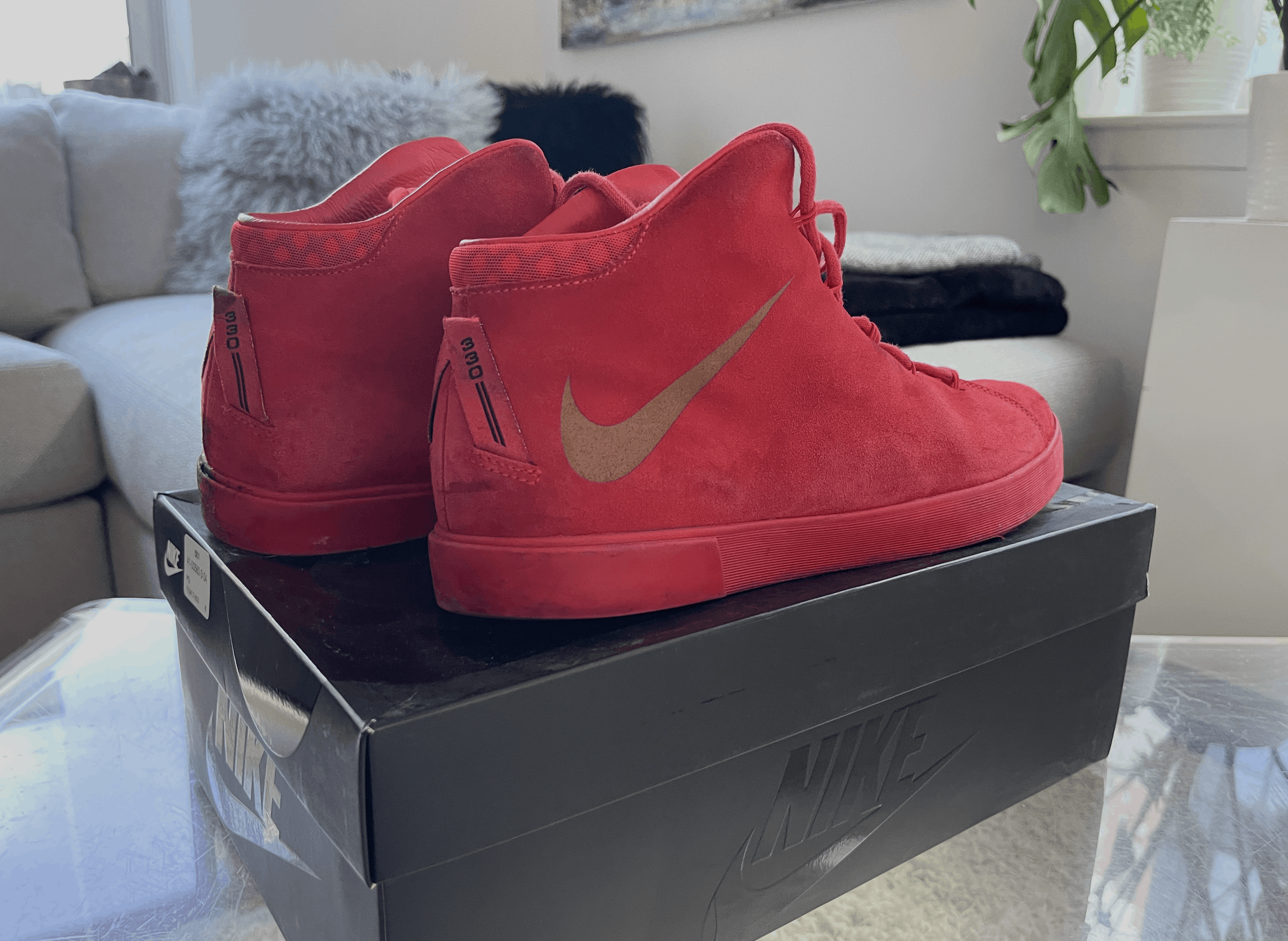 Nike Nike Lebron XII NSW Lifestyle QS (Red) Size US 13 / EU 46 - 2 Thumbnail