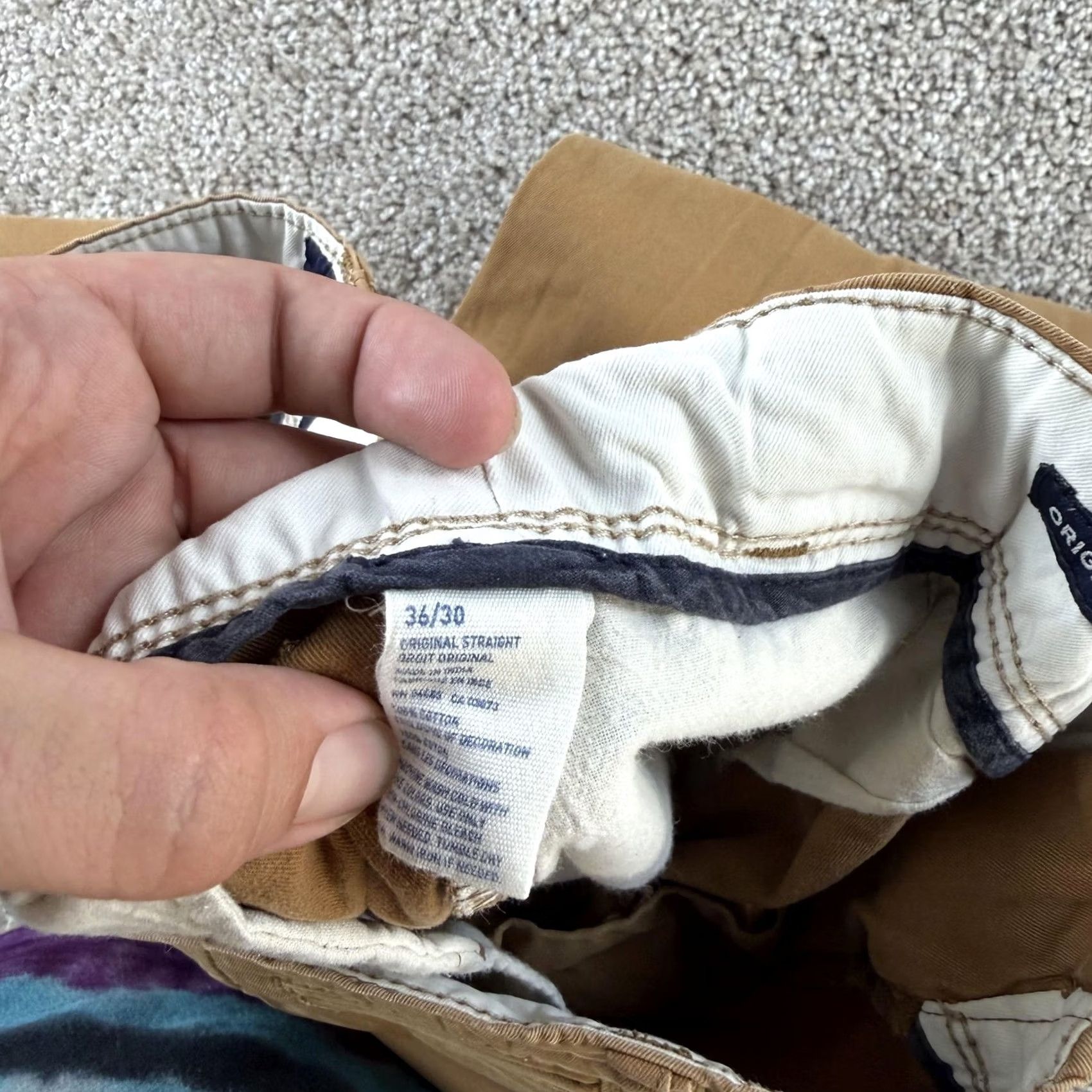 American Eagle Outfitters American Eagle Outfitters Pants Mens 36x30 Brown Chino Straight Casual Size US 36 / EU 52 - 6 Thumbnail