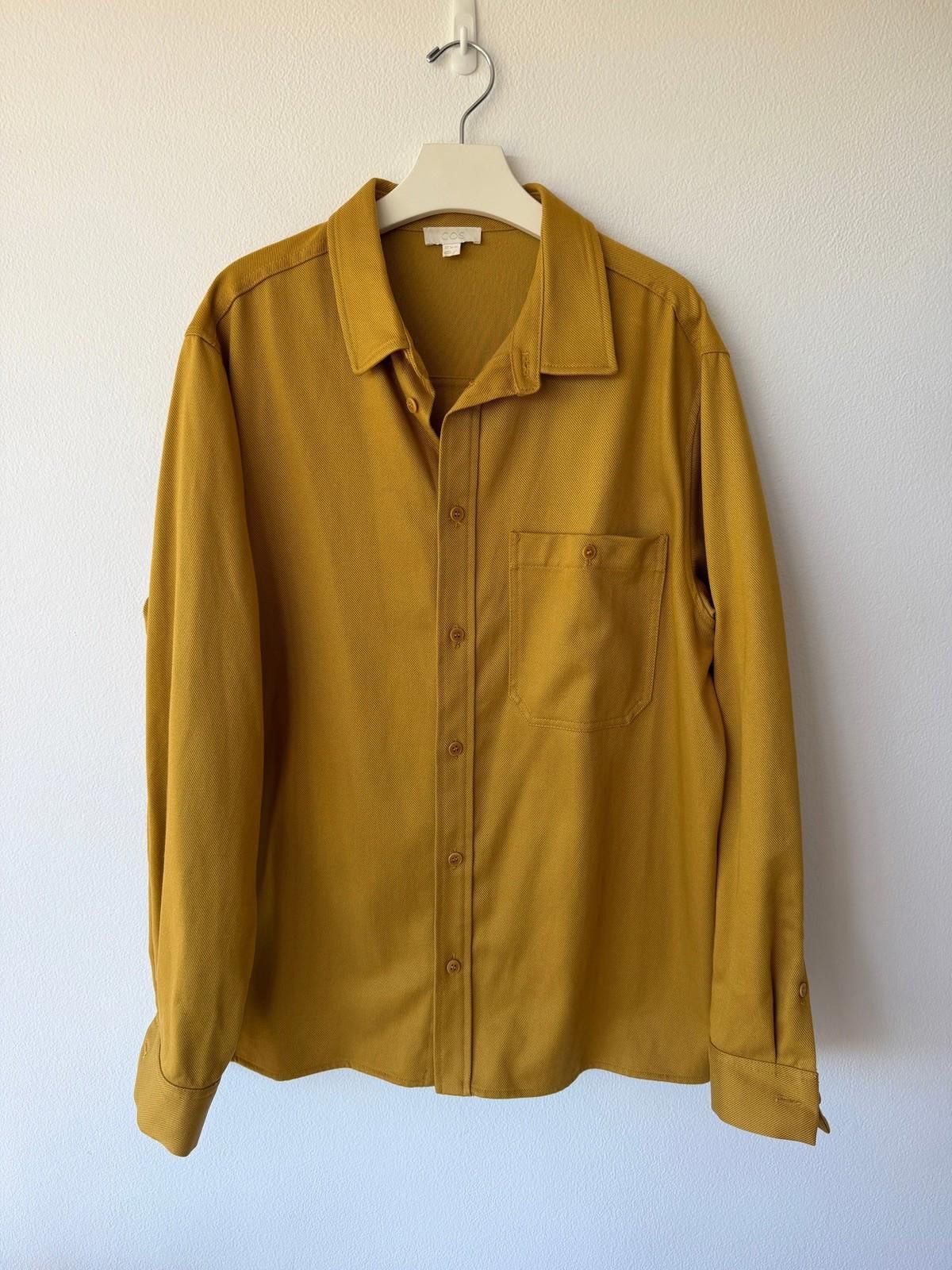 Cos COS mens overshirt jacket top shirt yellow large l Size US L / EU 52-54 / 3 - 1 Thumbnail