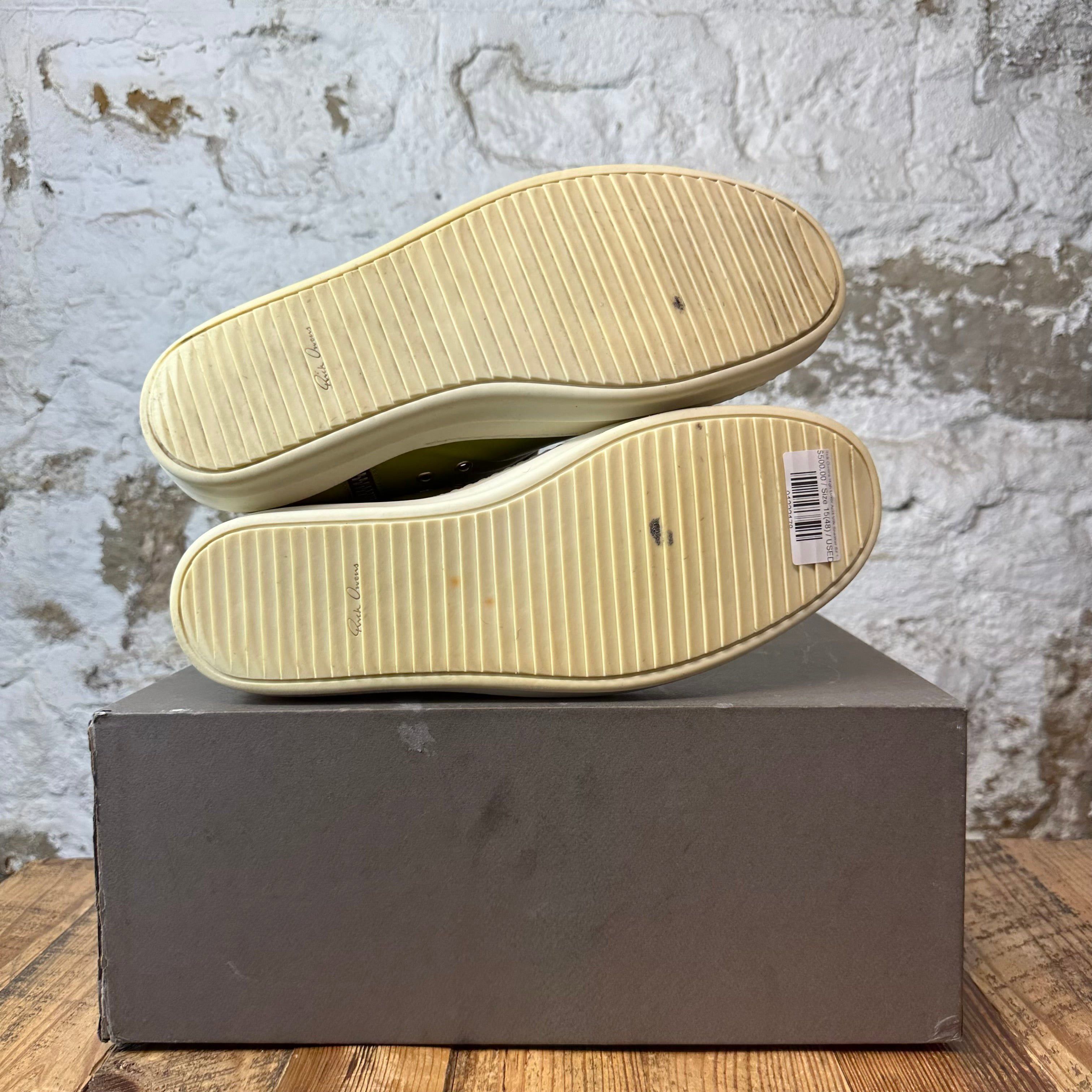 Rick Owens Rick Owens High Luxor Acid Milk Sneaker Sz 15 (48) Size US 15 / EU 48 - 4 Thumbnail