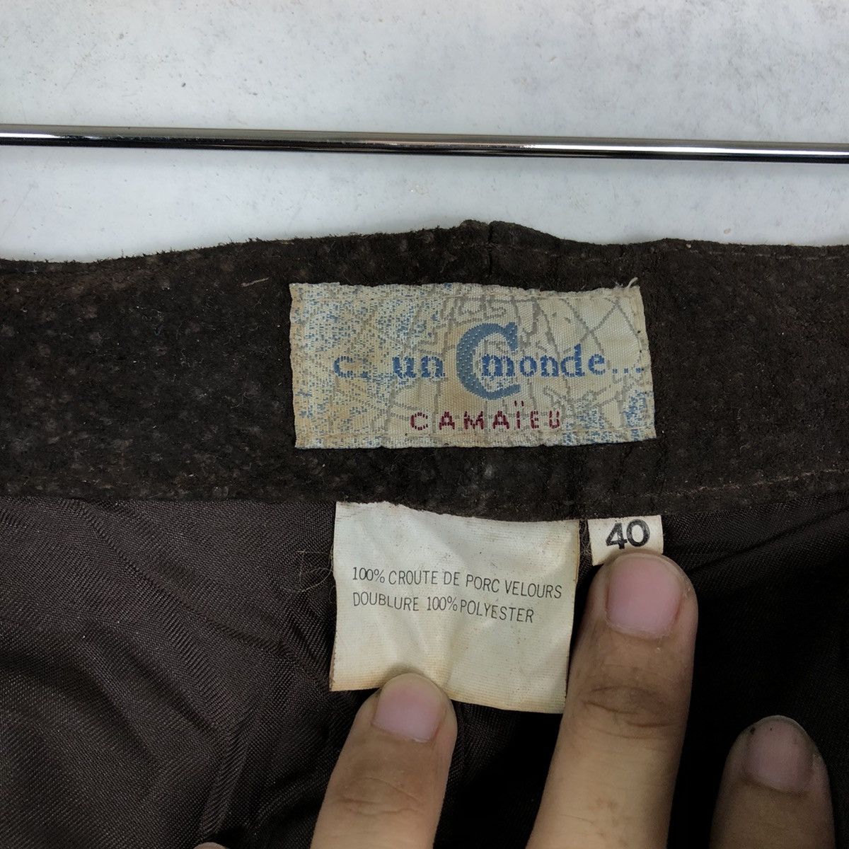 Genuine Leather 🔥Rare 90’s Riot Genuine Leather Pants C un C Monde Japan Size US 26 / EU 42 - 11 Thumbnail