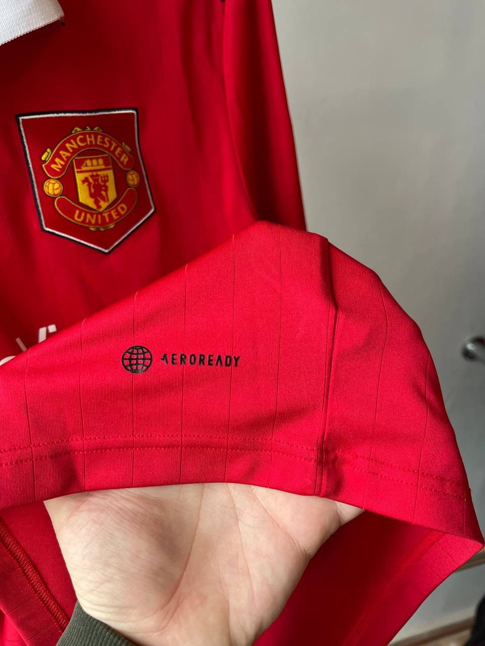 Adidas 2022/23 MANCHESTER UNITED HOME SOCCER JERSEY FOOTBALL SHIRT Size US L / EU 52-54 / 3 - 9 Thumbnail