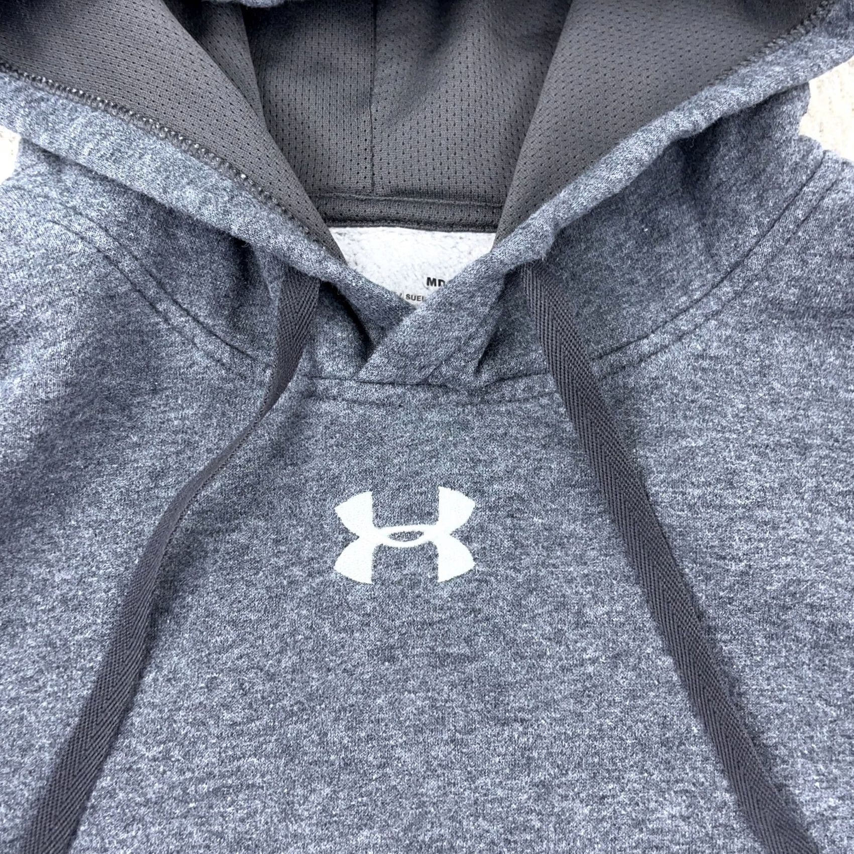Under Armour Under Armour Hoodie Men M Heather Gray Pullover Logo Cotton Sweatshirt Size US M / EU 48-50 / 2 - 4 Thumbnail