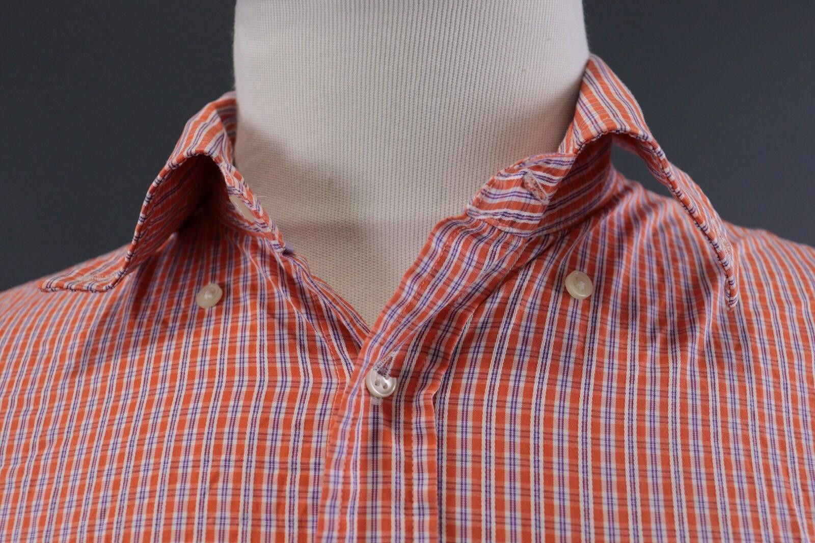 Designer Hackett London Red Oxford Classic Shirt Size M Size US M / EU 48-50 / 2 - 5 Thumbnail