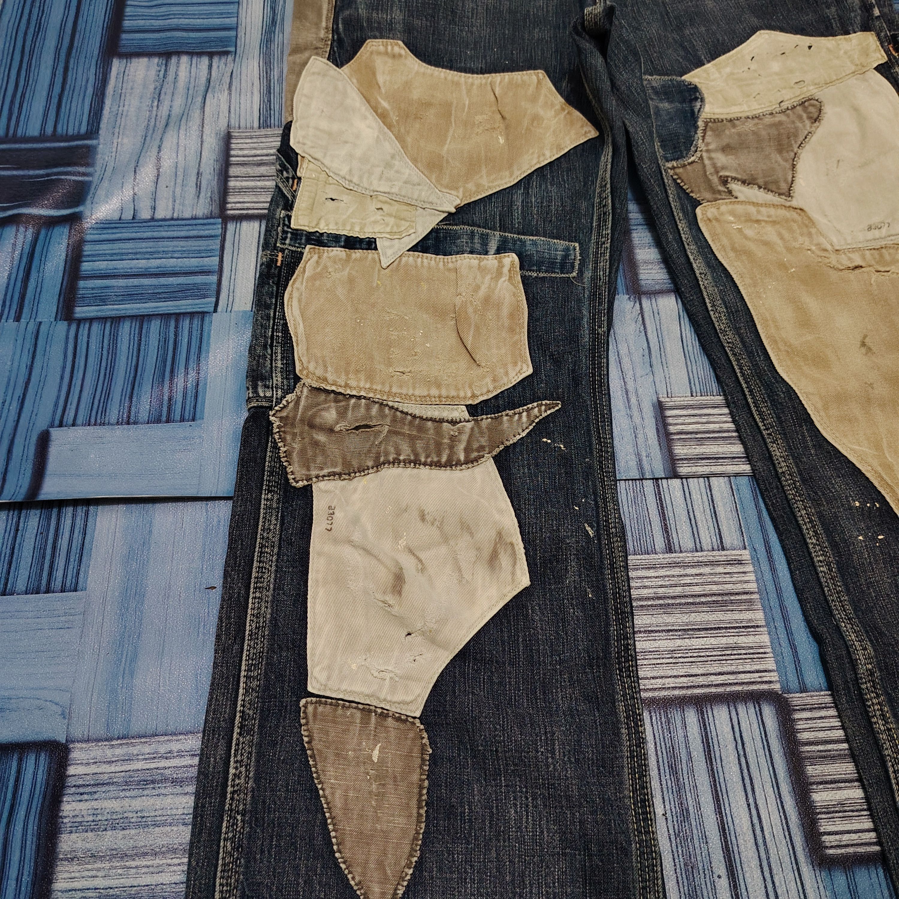 Kapital Kountry 💥Insane💥 Vtg Denim & Dungaree Patchwork design soft denim Size US 30 / EU 46 - 9 Thumbnail