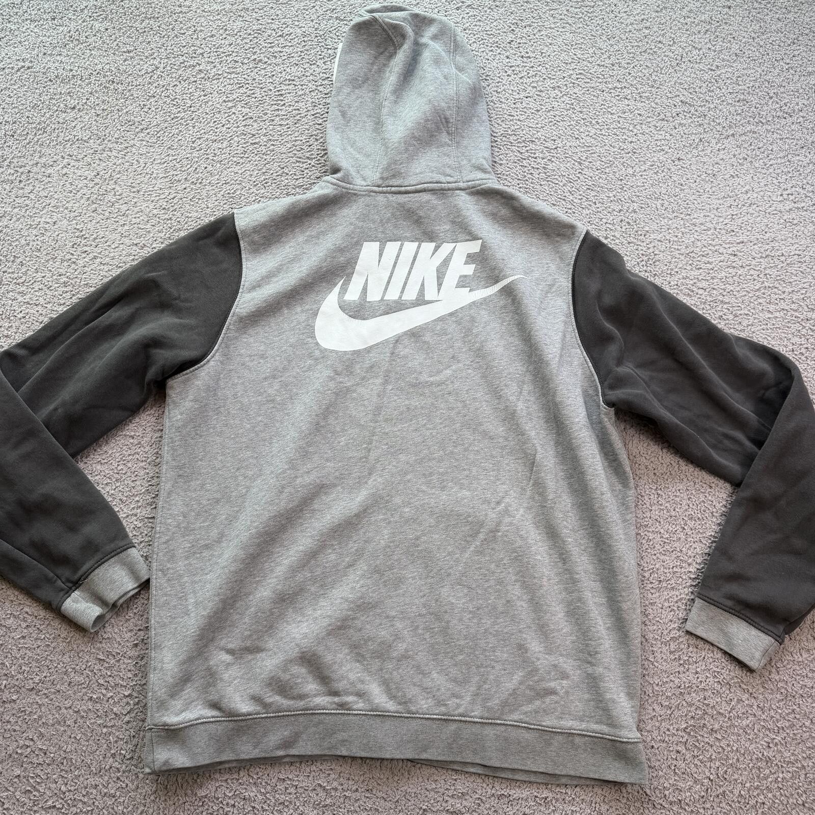 Nike Nike Full Zip Hoodie XXL Gray Charcoal Colorblock Sweatshirt Size US XXL / EU 58 / 5 - 2 Thumbnail