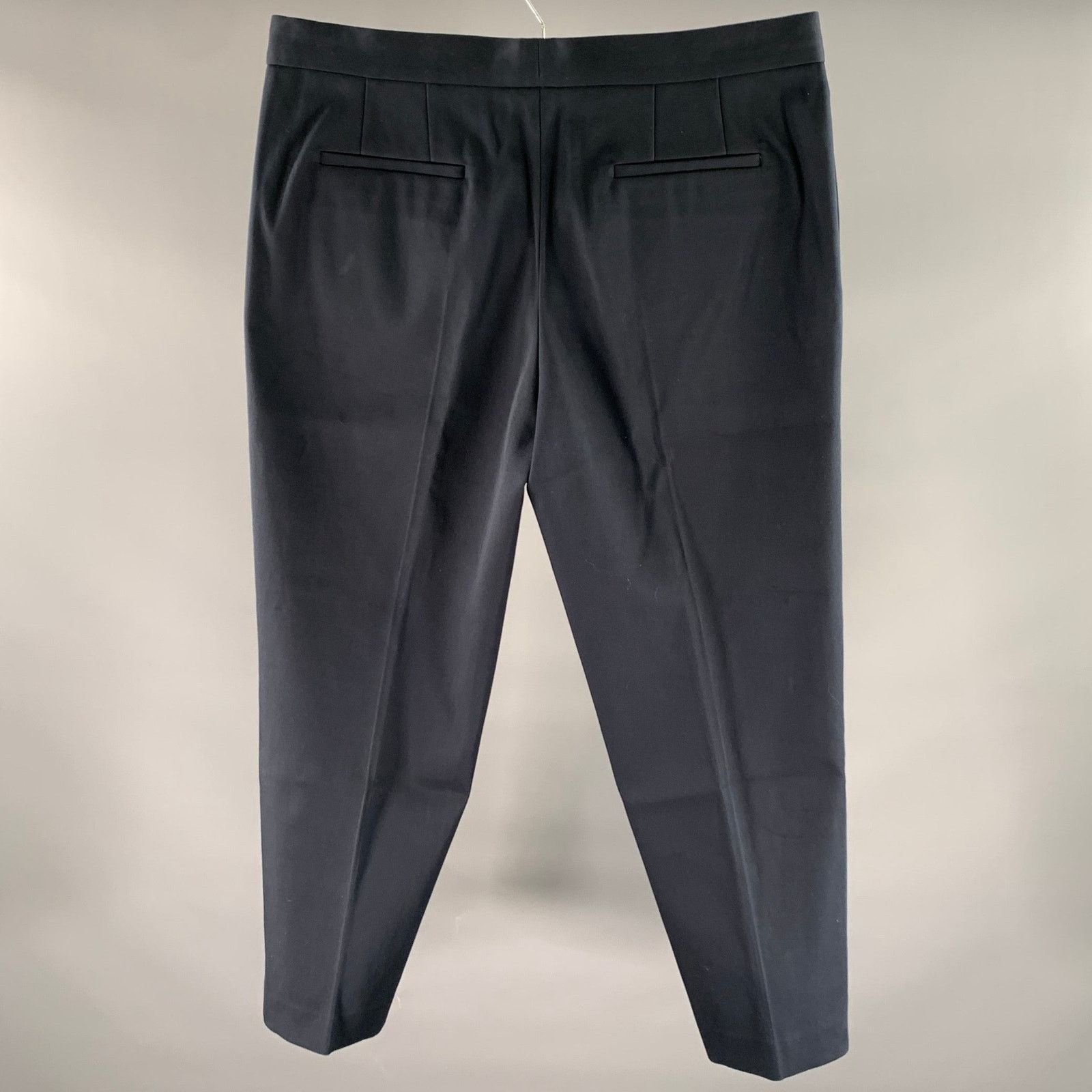 Jil Sander JIL SANDER Size 14 Navy Cotton Cropped Pants Size US 28 / EU 44 - 2 Thumbnail
