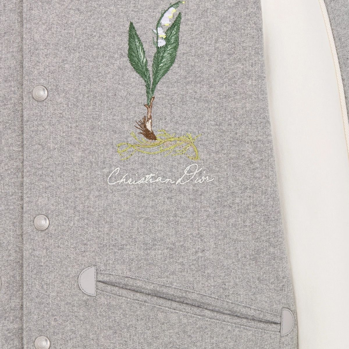 Dior o1bcso1str0226 Lily of the Valley Varsity Jacket in Grey Size US S / EU 44-46 / 1 - 3 Thumbnail