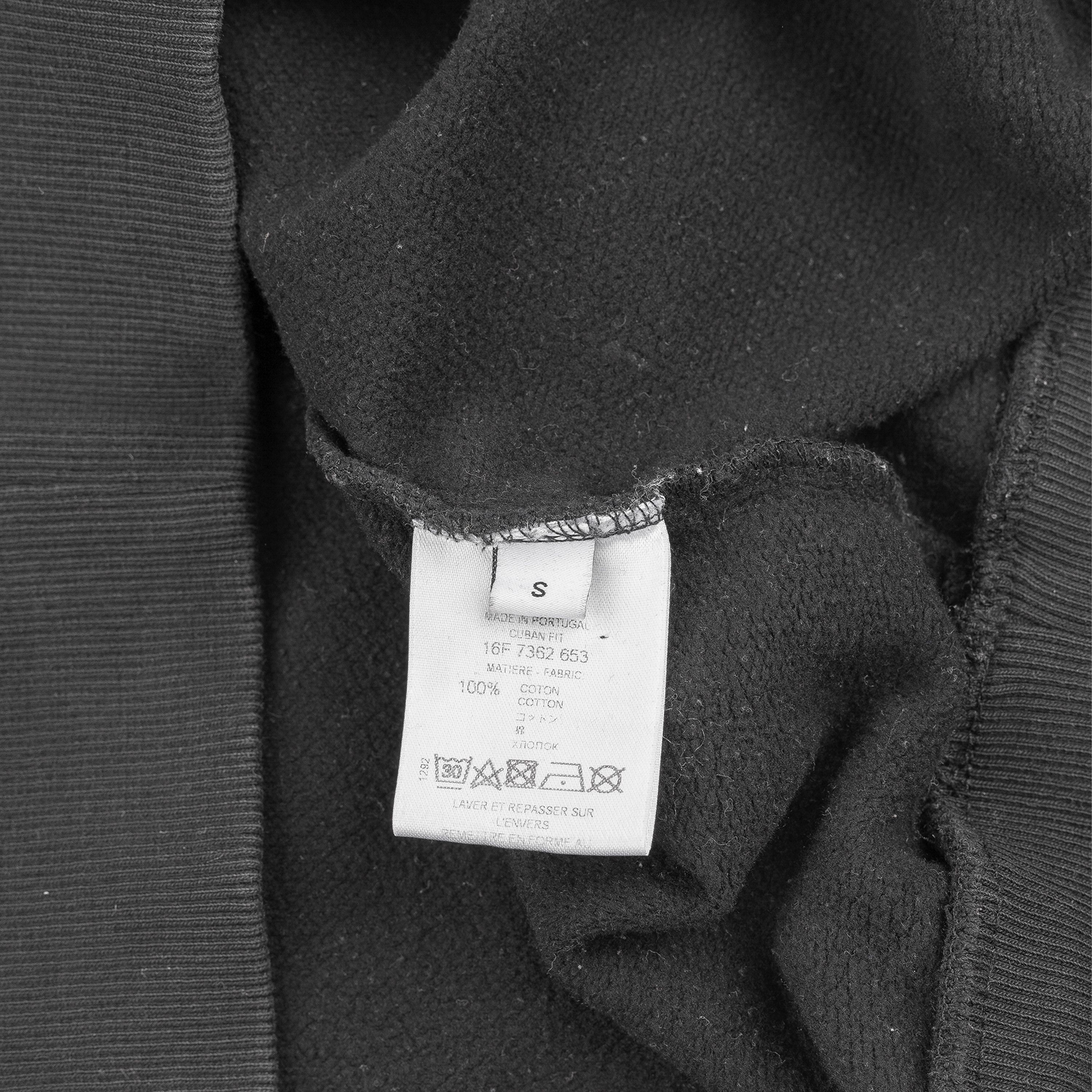 Givenchy Givenchy 2016 Monkey Brothers Vintage Black Sweatshirt (S) Size US S / EU 44-46 / 1 - 4 Thumbnail
