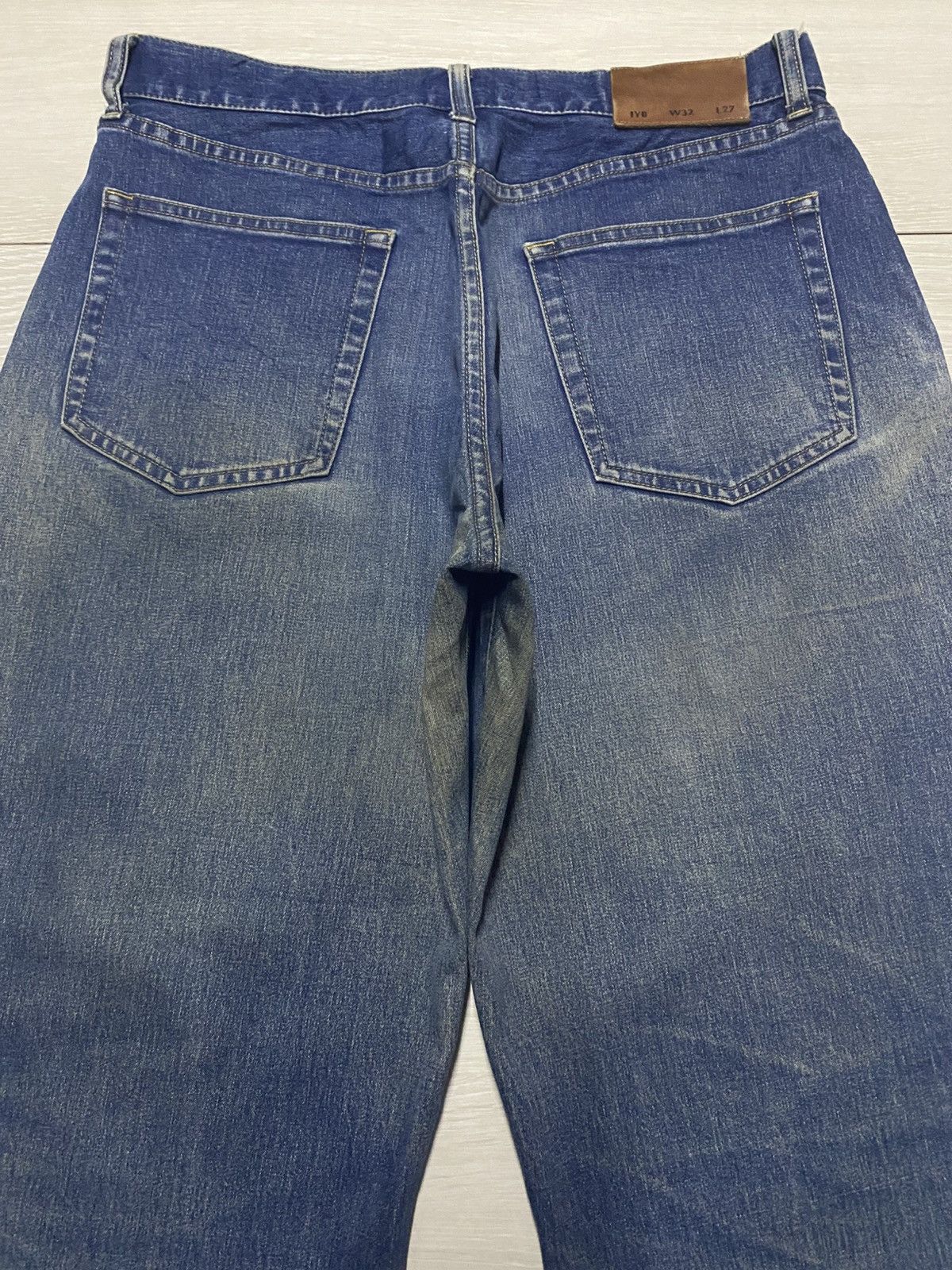 Japanese Brand Vintage Japanese Brand Iyb Mud Wash Tappered Leg Jeans Size US 31 - 4 Thumbnail
