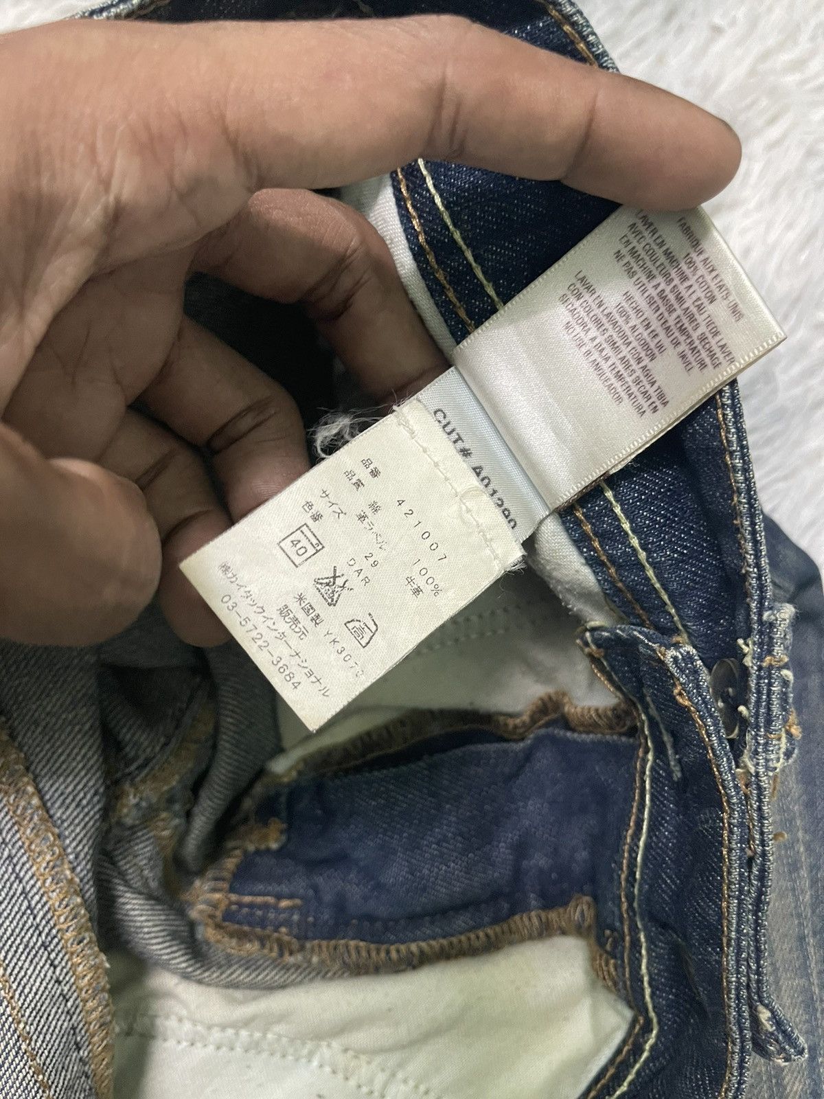 Vintage 90s YANUK FLARE DISTRESSED JEANS RARE DESIGN Size US 31 - 14 Thumbnail