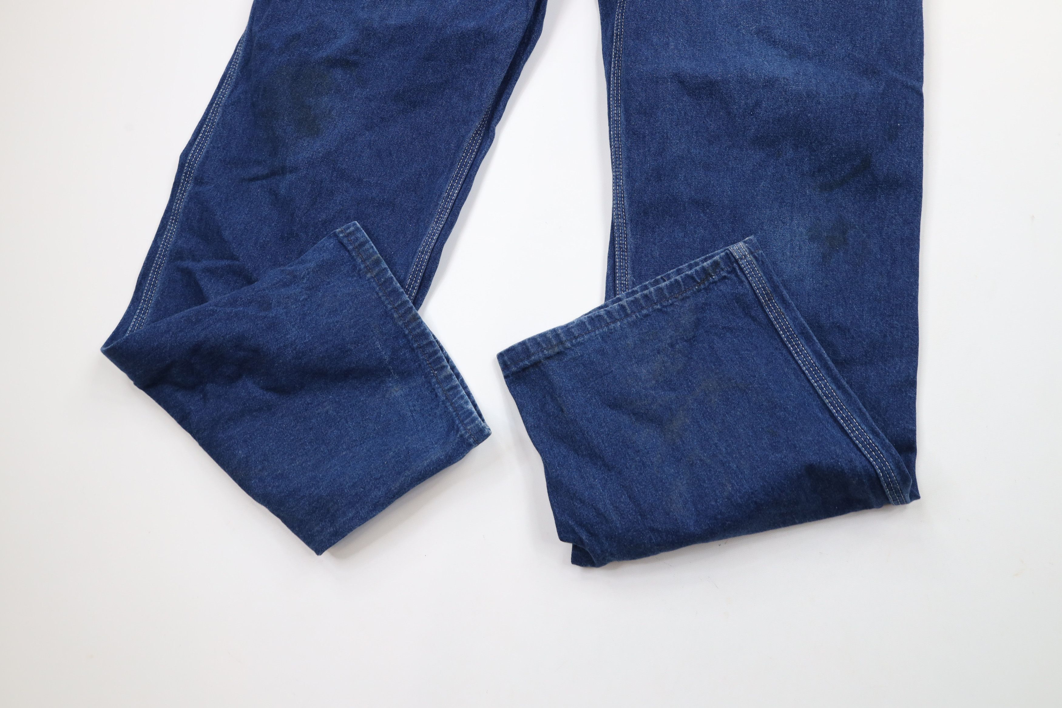 Carhartt × Vintage Vintage 90s Carhartt Spell Out Wide Leg Dungaree Jeans USA Size US 34 / EU 50 - 8 Thumbnail