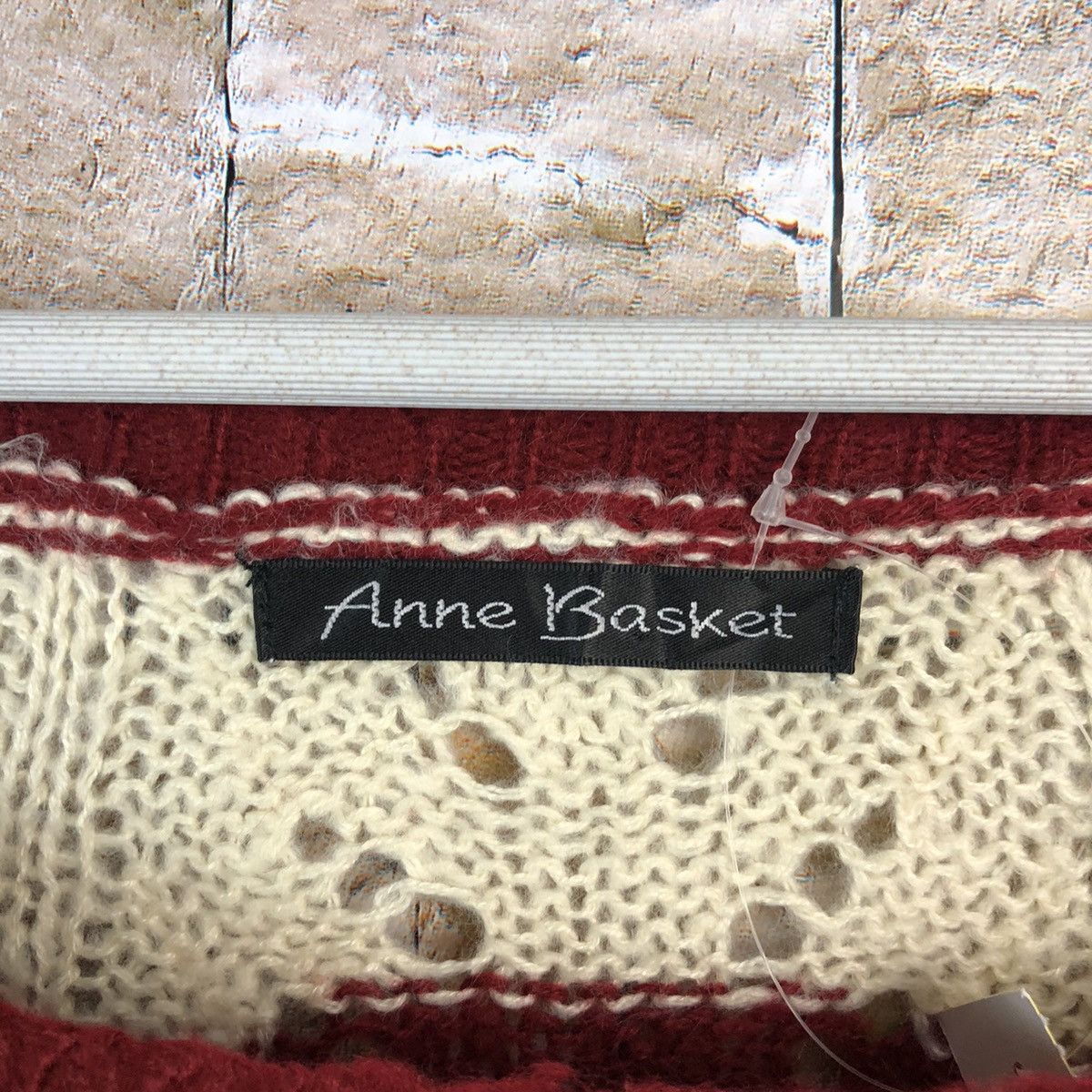 Homespun Knitwear × Japanese Brand × Solid and Striped Anne Basket Stripe Red Knitwear #A845 Size M / US 6-8 / IT 42-44 - 9 Thumbnail