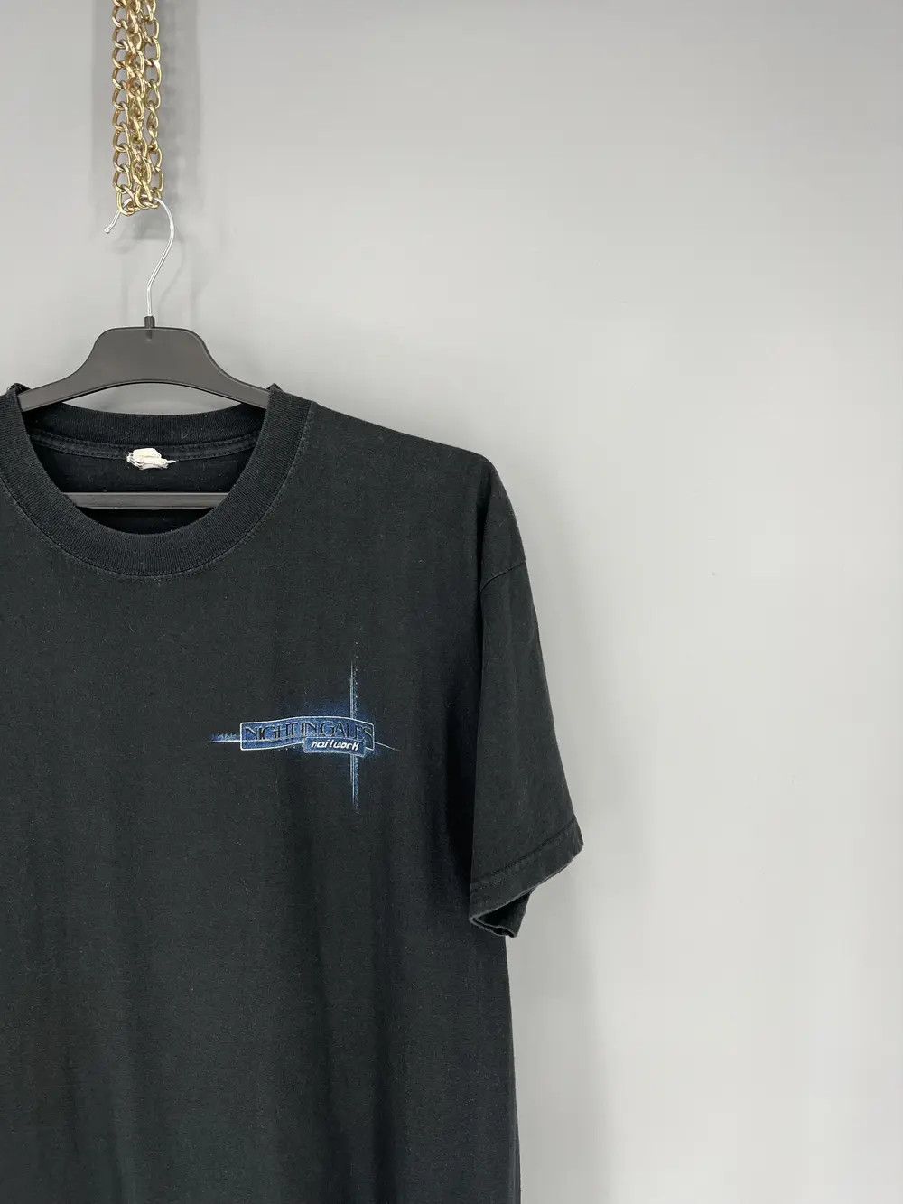 Band Tees × Vintage NIGHT IN GALES T-SHIRT "Nailwork" - absolute rarity, 1999 Size US XL / EU 56 / 4 - 6 Thumbnail