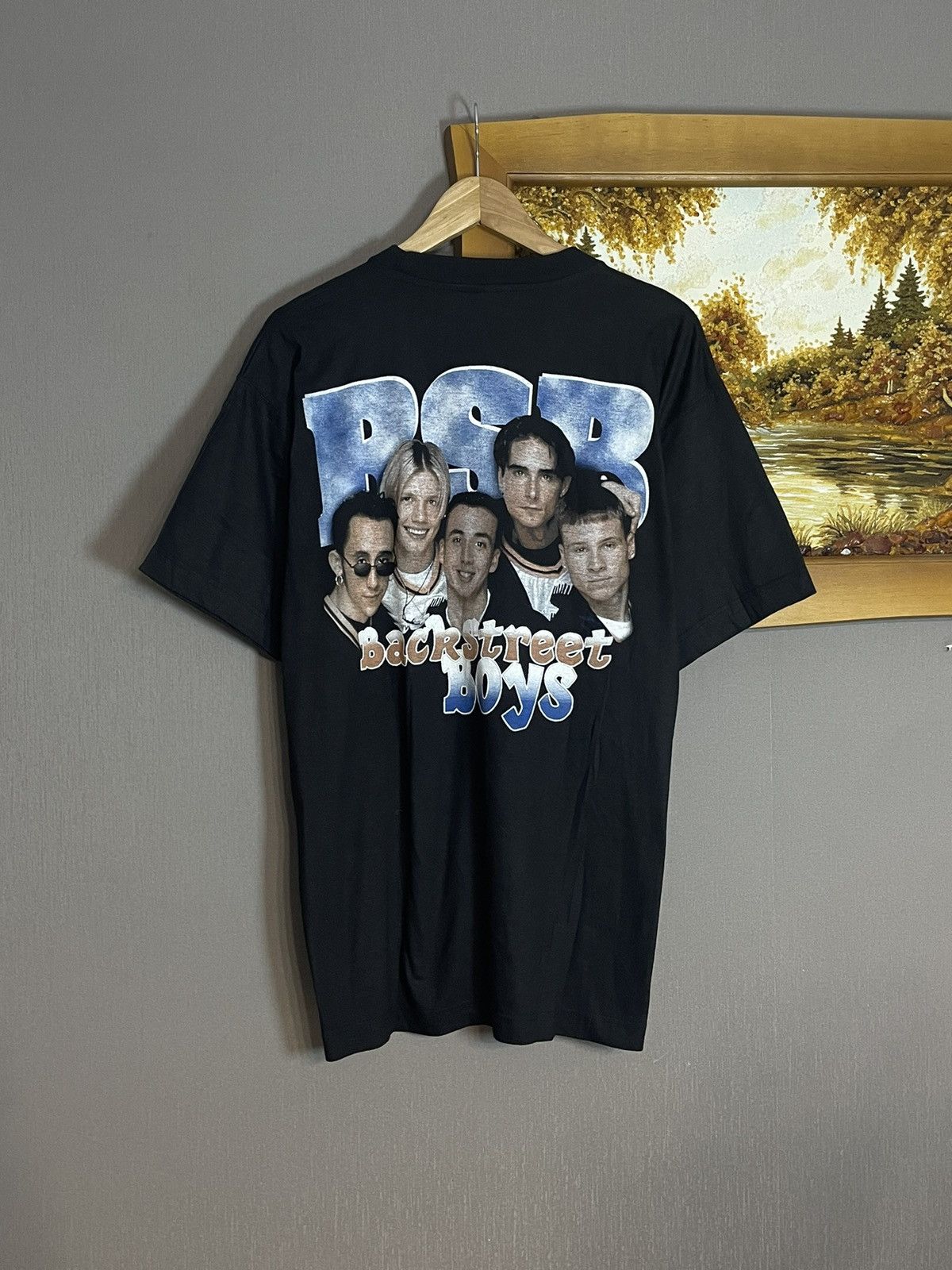 Rap Tees × Vintage Rare Vintage 90s Backstreet Boys Double Sided AOP T-shirt Size US L / EU 52-54 / 3 - 7 Thumbnail