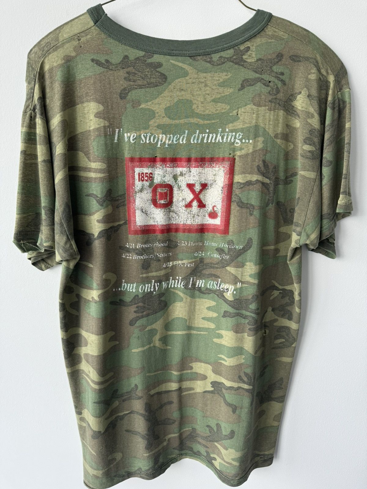 Vintage VINTAGE THRASHED CAMO T SHIRT DISTRESSED THIN OVERSIZED Size US XL / EU 56 / 4 - 7 Thumbnail
