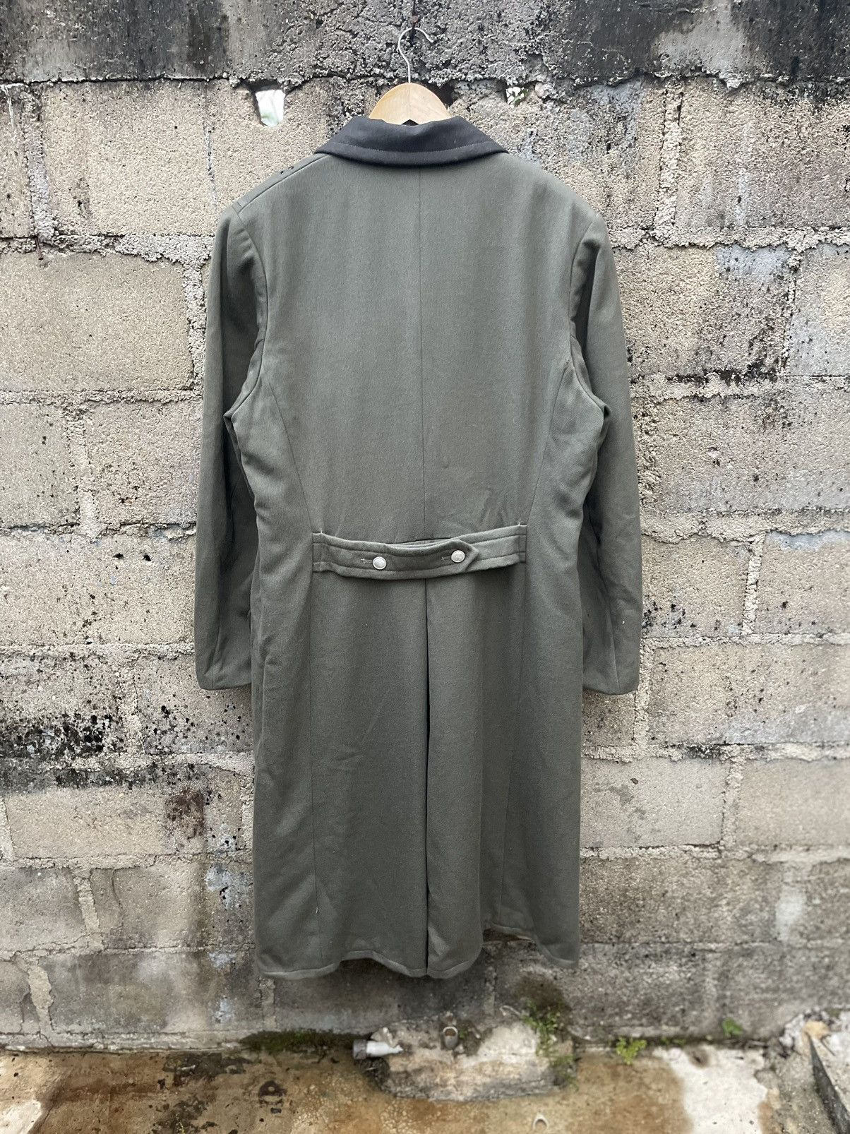 Vintage RARE VTG 80s East German NVA Wool Greatcoat Size sg 52-1 Size US L / EU 52-54 / 3 - 3 Thumbnail