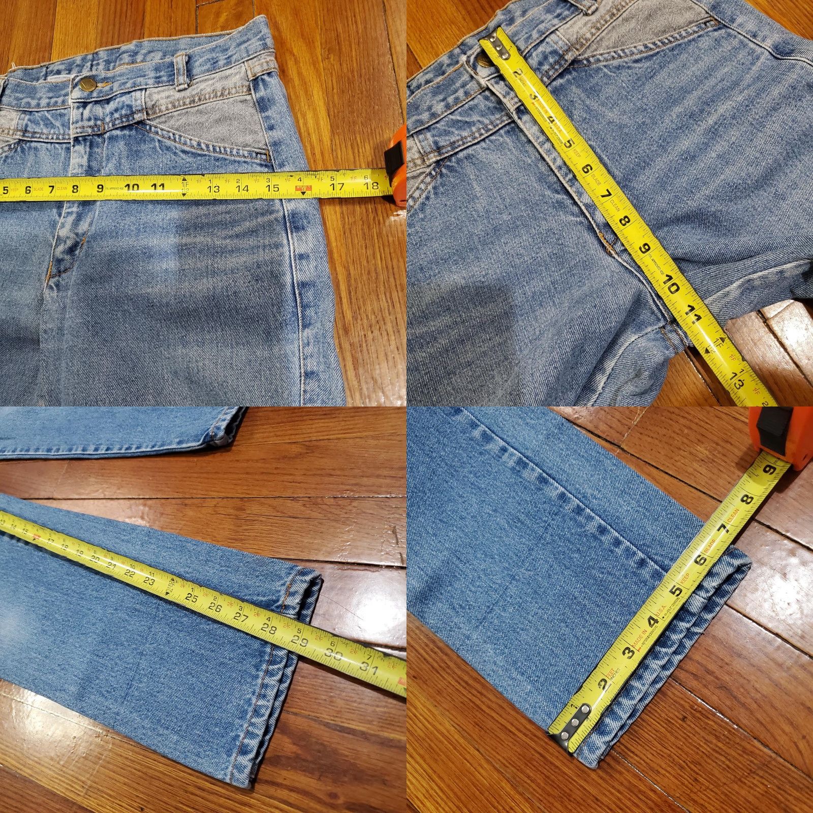 Vintage VINTAGE Basic Helium Mom Jeans Juniors 9 Blue Medium Wash High Rise Denim 29x30 Distressed Pockets Size 30" / US 8 / IT 44 - 9 Thumbnail