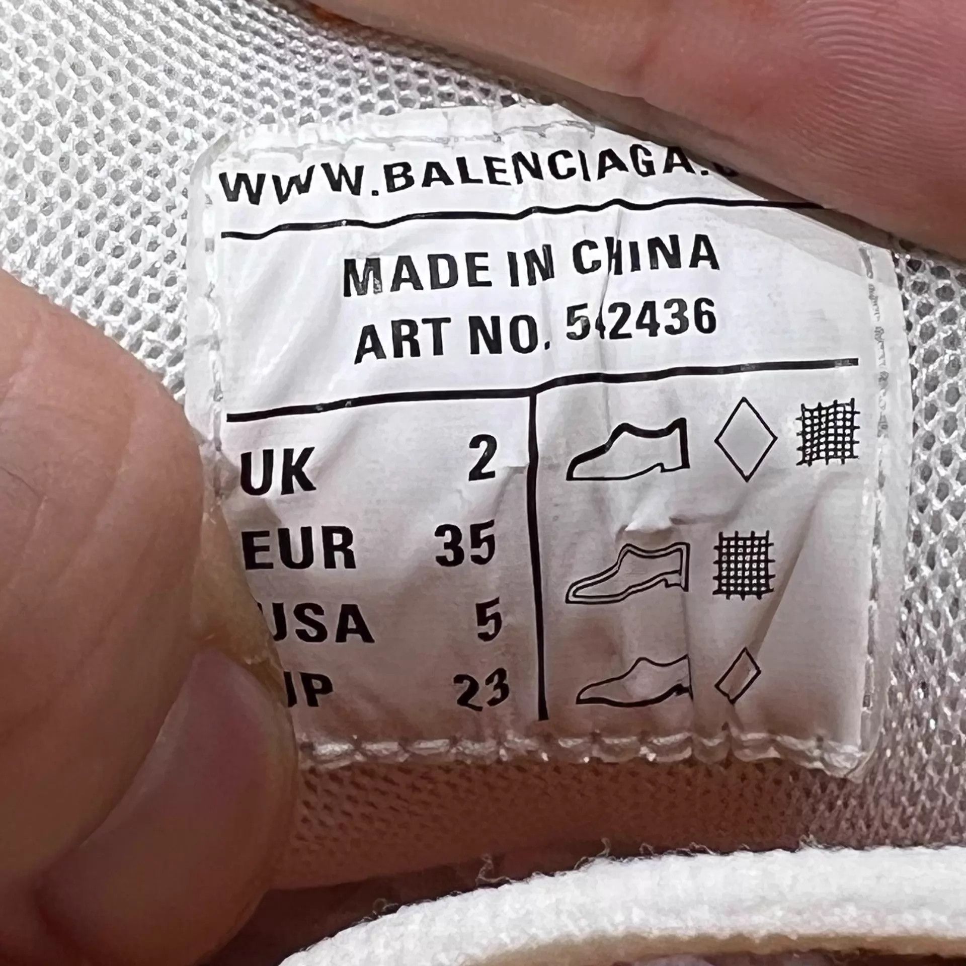 Balenciaga Balenciaga Track White Orange Women's 35 Size US 4.5 / IT 34.5 - 8 Thumbnail