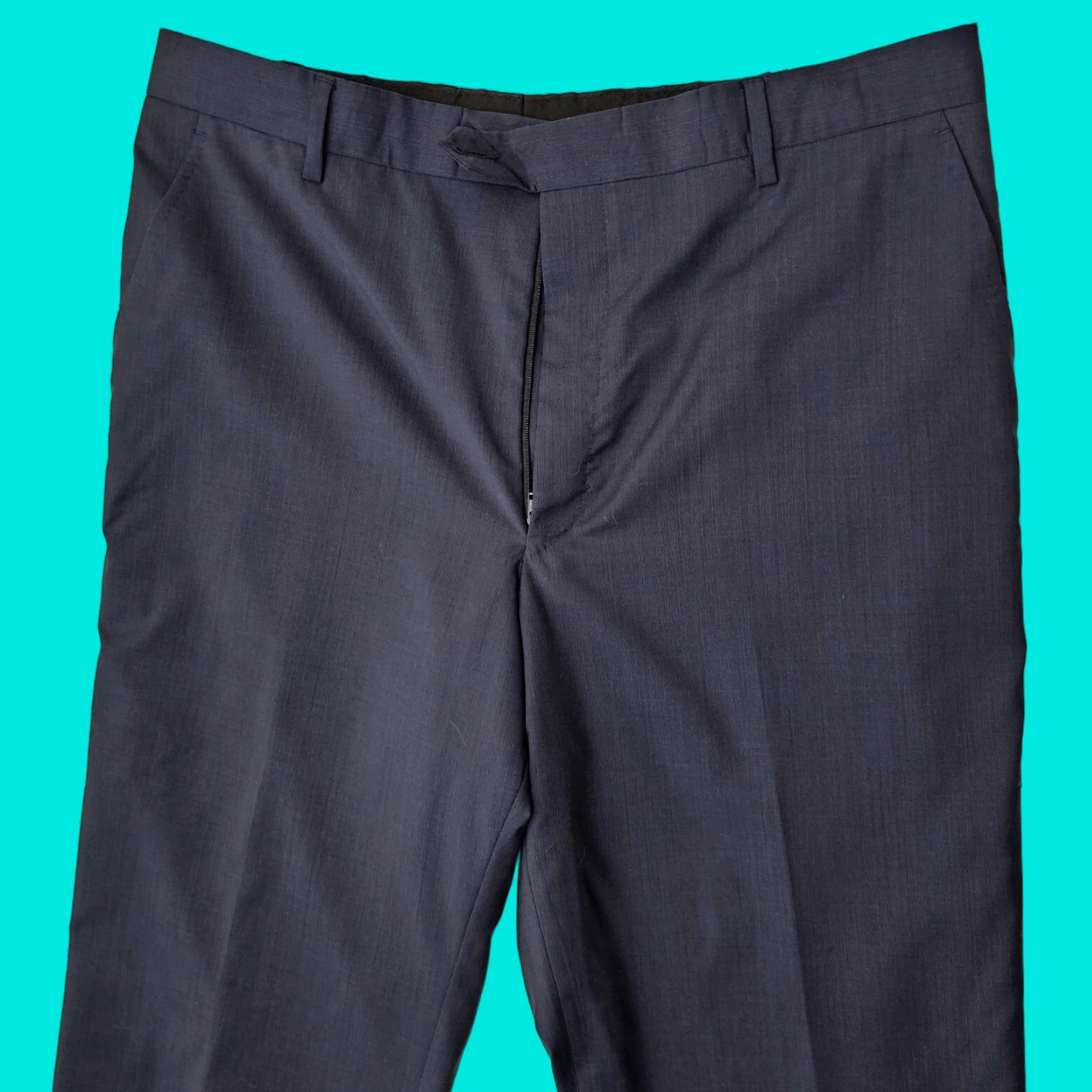Paul Smith VINTAGE Paul Smith London Dress Pants Men L 44 Navy Straight Leg Suit Trousers Size 42R - 1 Thumbnail