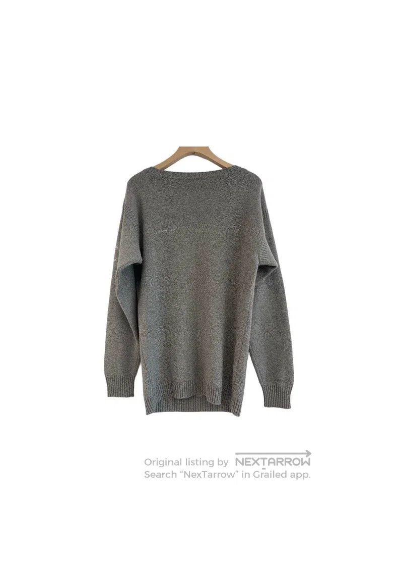 Chanel Chanel Gray lion inlaid cashmere round-neck long-sleeved k Size S / US 4 / IT 40 - 2 Thumbnail