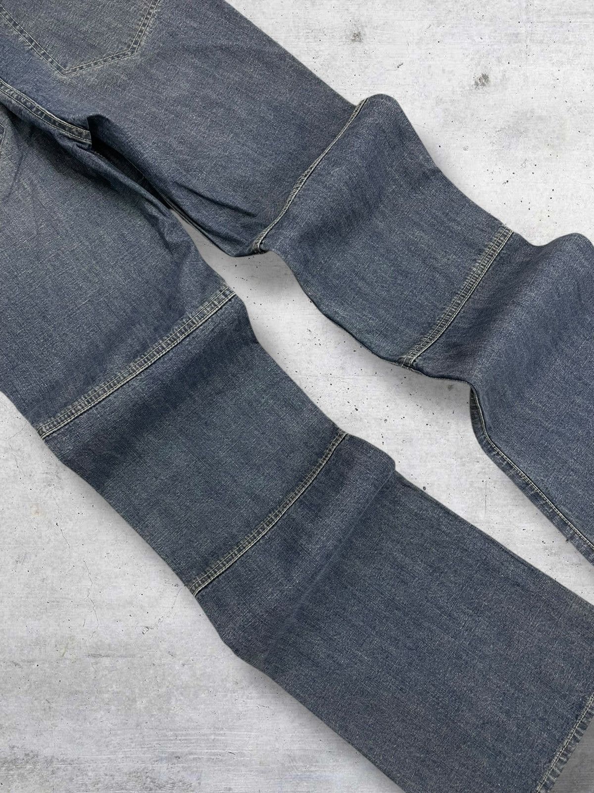 If Six Was Nine VINTAGE INPRIME 90S JAPAN UTILITY FLARED RETRO WORKWEAR JEAN Size US 27 - 14 Thumbnail