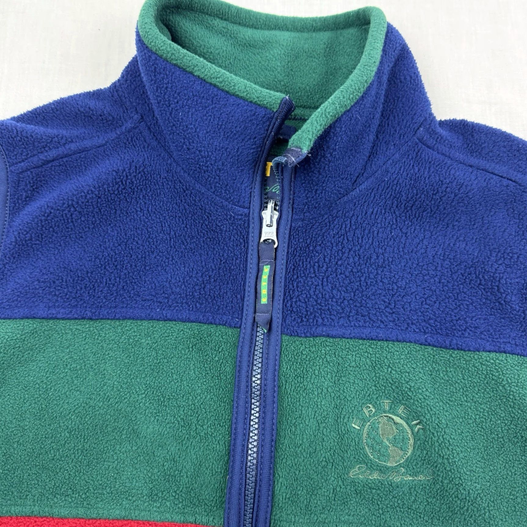 Eddie Bauer Vintage Eddie Bauer Ebtek Fleece Vest Adult Small Outdoor Striped Collared Size US S / EU 44-46 / 1 - 2 Thumbnail
