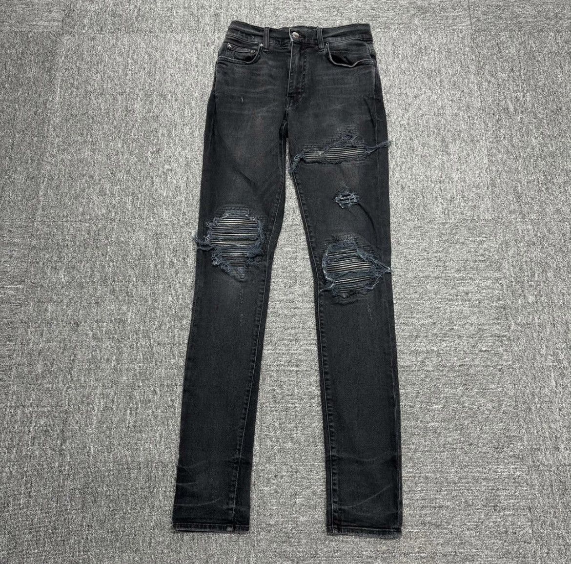 美品 amiri mx 1 29 Amiri Amiri Jeans MX1 Red Side Logo Used 29 | Grailed