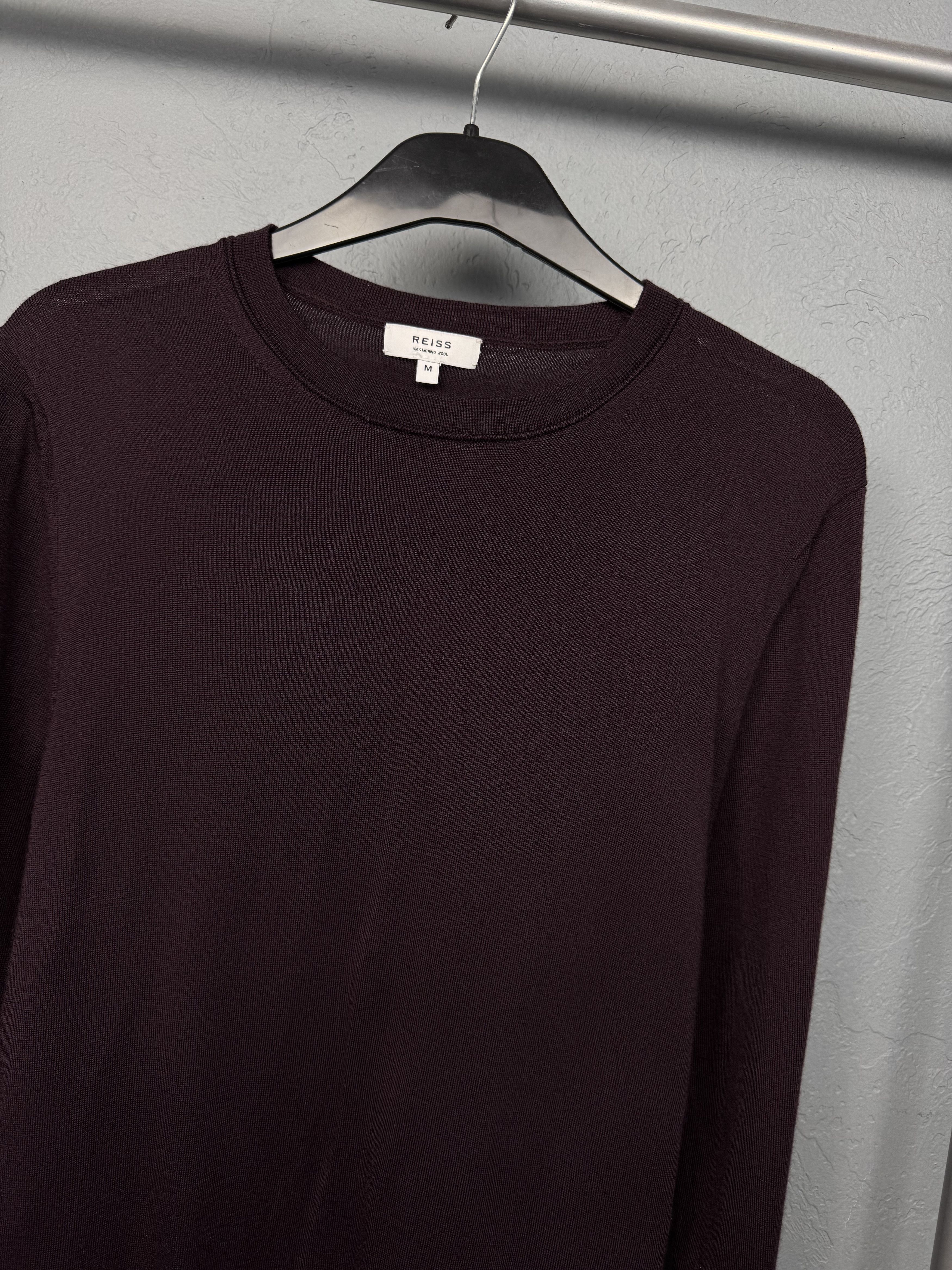 Reiss Reiss Mens Merino Wool Crew Neck Sweater Size US M / EU 48-50 / 2 - 2 Thumbnail