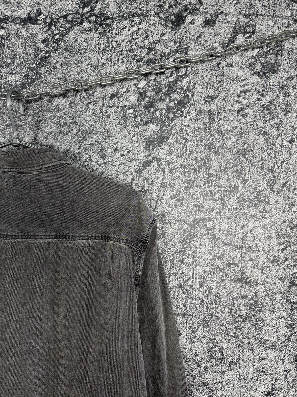 Allsaints Allsaints Burlington Long Sleeve Denim Shirt Snap Button Size US L / EU 52-54 / 3 - 11 Thumbnail