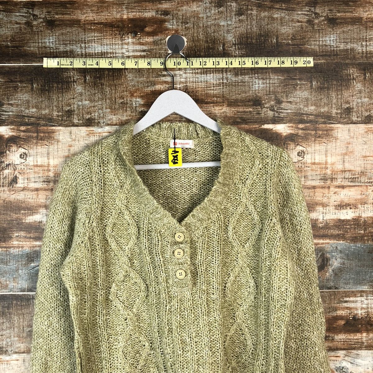 Homespun Knitwear × Japanese Brand L& Beautiful Green Knitwear vintage #A2060 Size M / US 6-8 / IT 42-44 - 2 Thumbnail