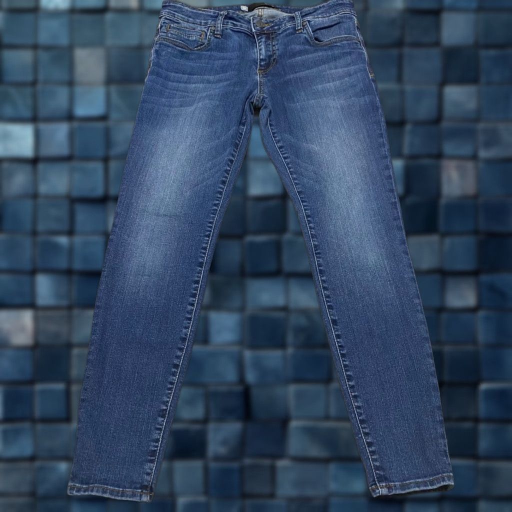 Vintage KUT from the Kloth Jeans Womens 6P Blue Denim Mia Toothpick Skinny Low Rise Jeans? Size 28" / US 6 / IT 42 - 1 Thumbnail