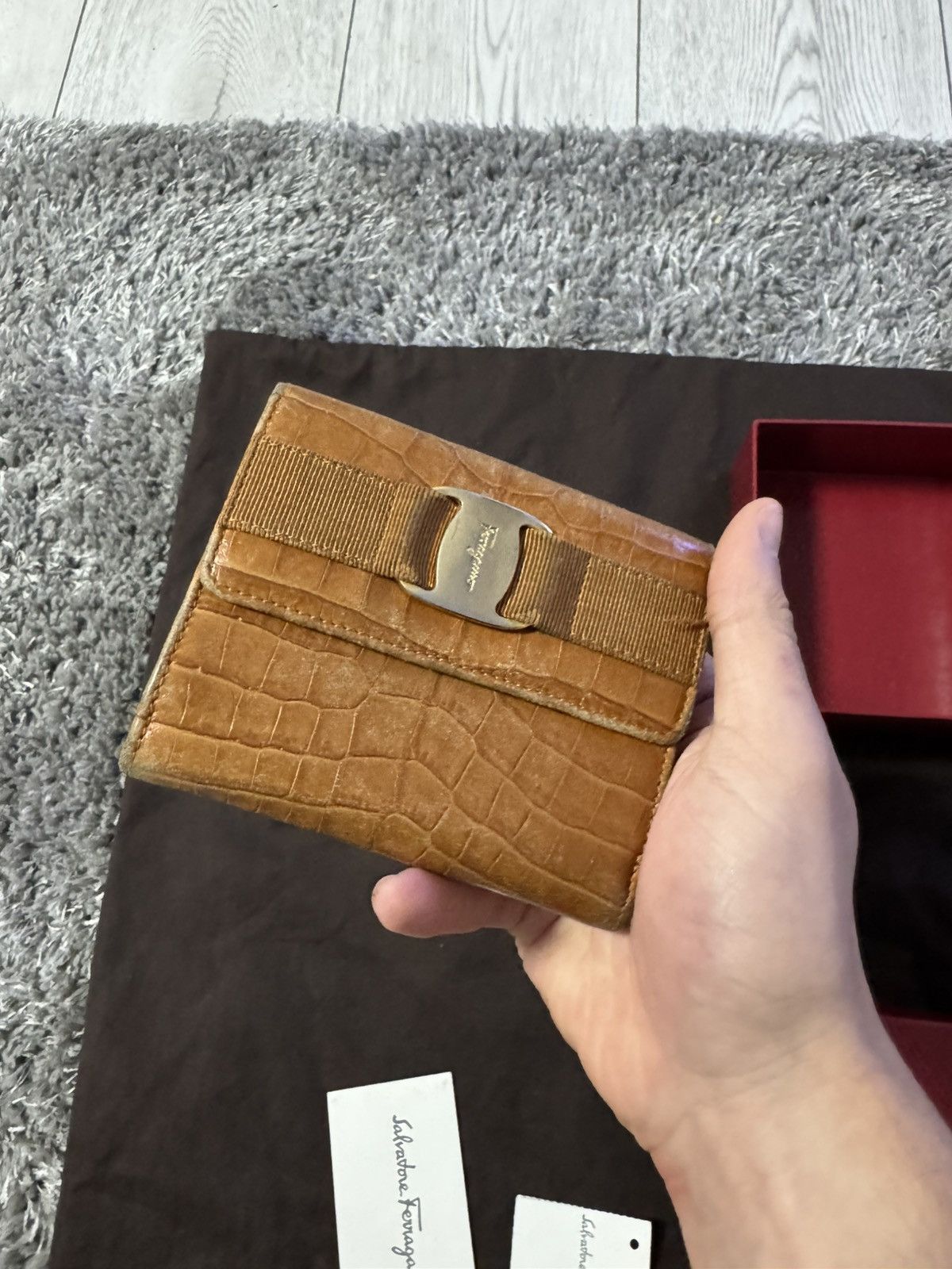 Salvatore Ferragamo Ferragamo Crodocile Wallet Size ONE SIZE - 1 Thumbnail