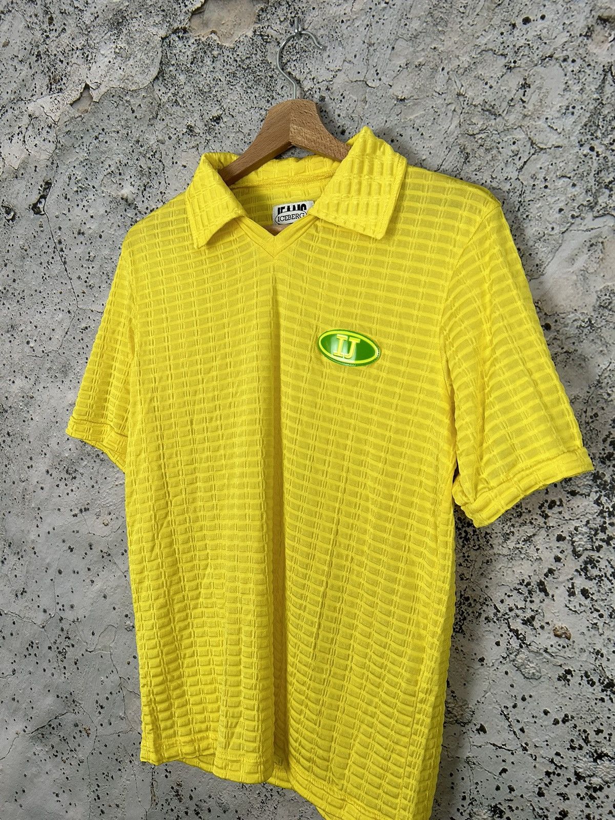Iceberg Vintage Iceberg Jeans 90s Polo Tee Avant-garde Archival Rare Size US L / EU 52-54 / 3 - 2 Thumbnail