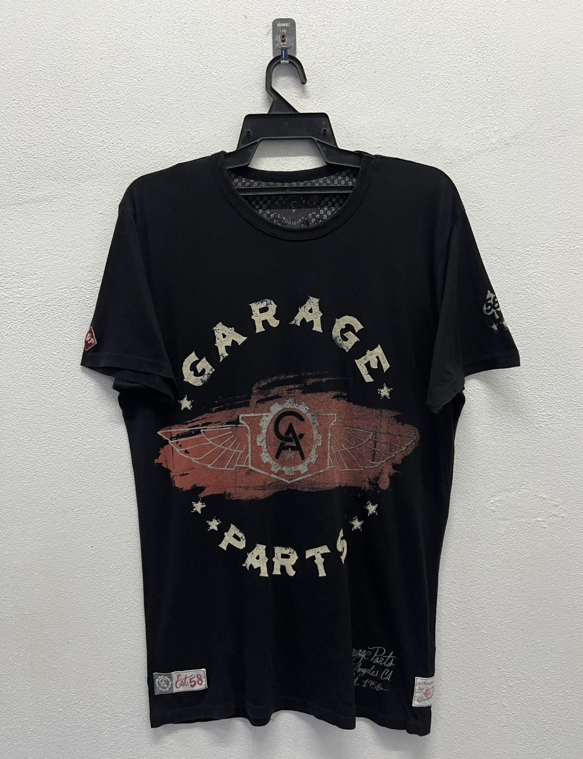 Christian Audigier × Vintage VINTAGE CHRISTIAN AUDIGIER GARAGE PARTS MADE IN USA SHIRT Size US M / EU 48-50 / 2 - 1 Thumbnail