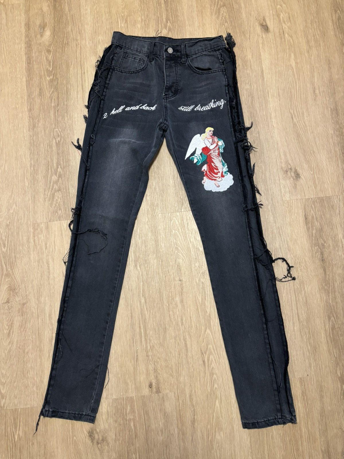 Off-White - EV BRAVADO Slim-Fit Crystal-Embellished