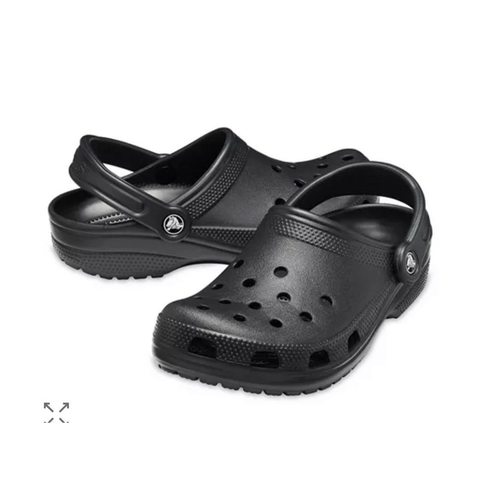 Crocs Crocs Classic Clog Black Men 8 Slip On Comfort Clog Sandals Size US 10 / EU 43 - 1 Thumbnail