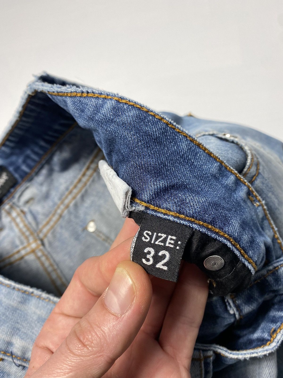 Dolce & Gabbana × Vintage Vintage Dolce Gabbana Washed Denim Distressed Y2K Retro 00s Size US 32 / EU 48 - 7 Thumbnail