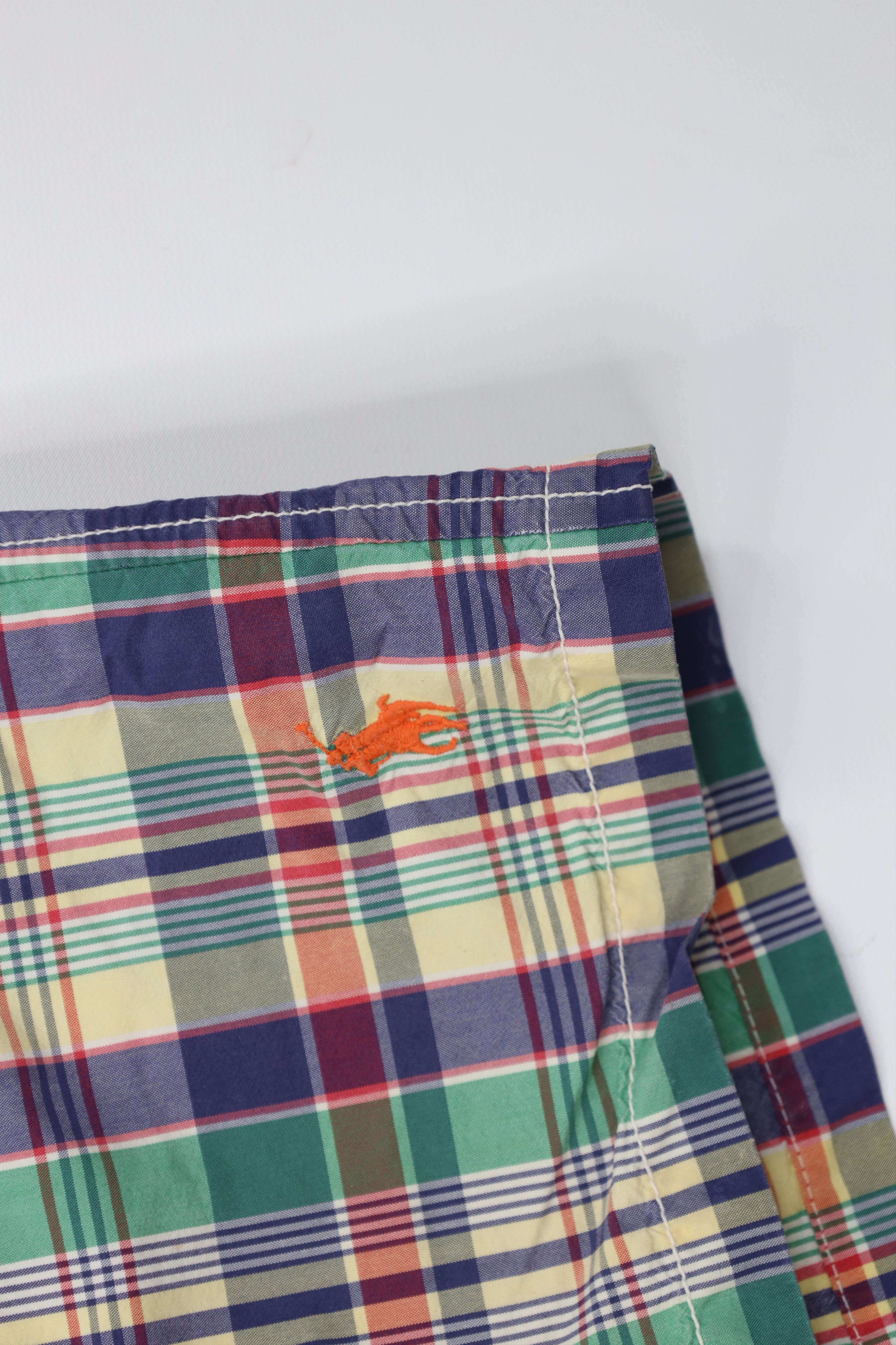 Ralph Lauren Vintage 90s Ralph Lauren Madras Plaid Lined Shorts Trunks Size US 34 / EU 50 - 5 Thumbnail